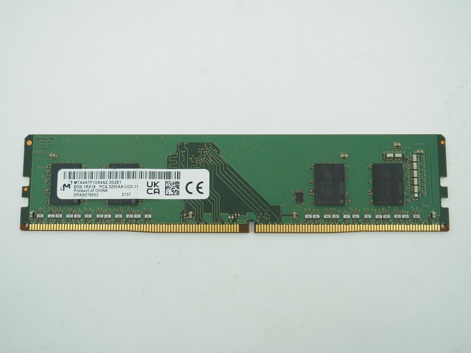 MICRON 8GB PC4-3200AA Desktop Ram / Memory - MTA4ATF1G64AZ - 3G2E1