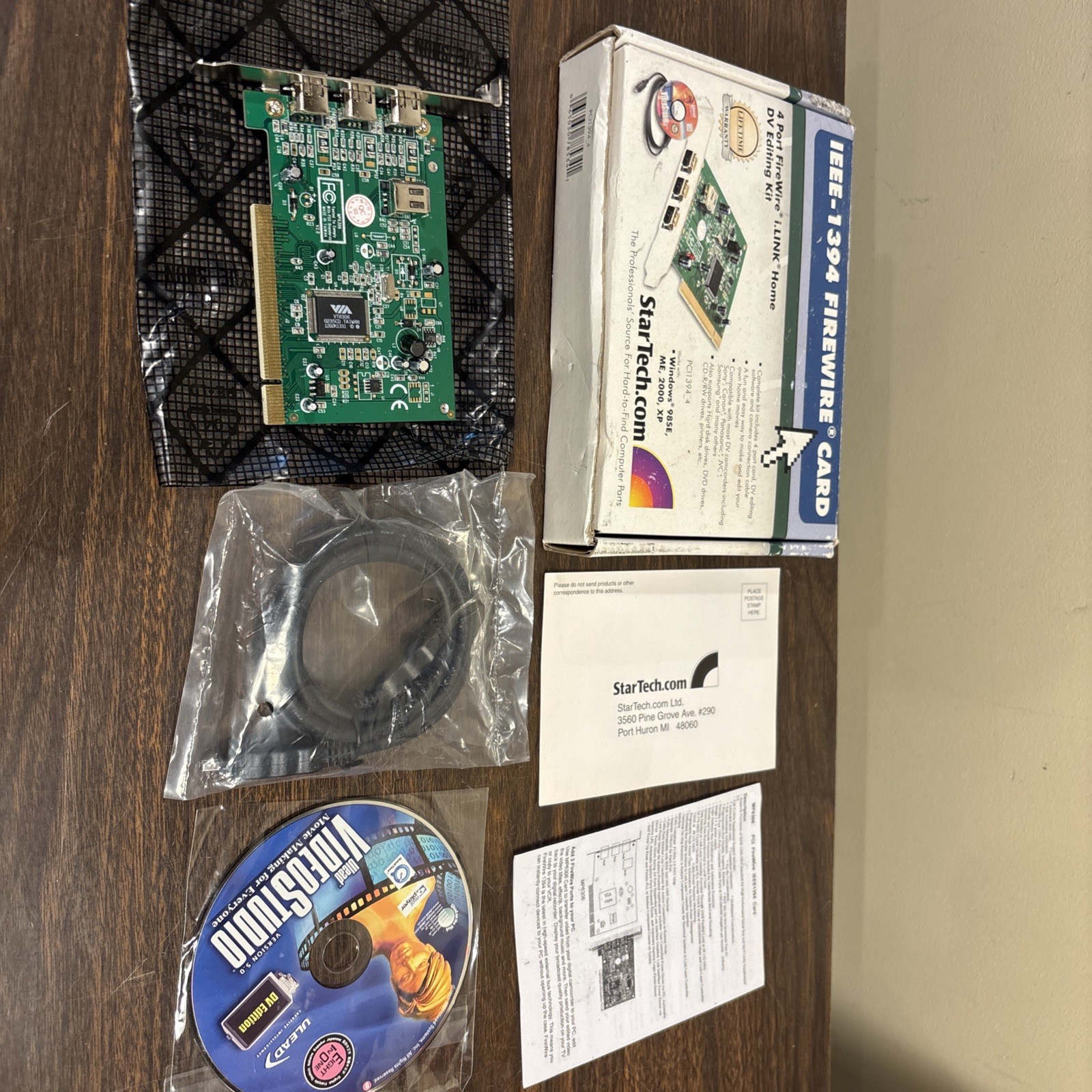 StarTech PCI1394B_4 / 3x Port 1394b FireWire Adapter Card
