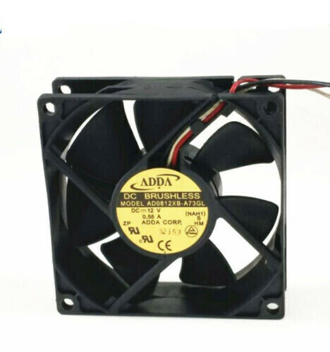 Original ADDA AD0812XB-A73GL Graphics card cooling fan DC 12V 0.55A 3 Pin