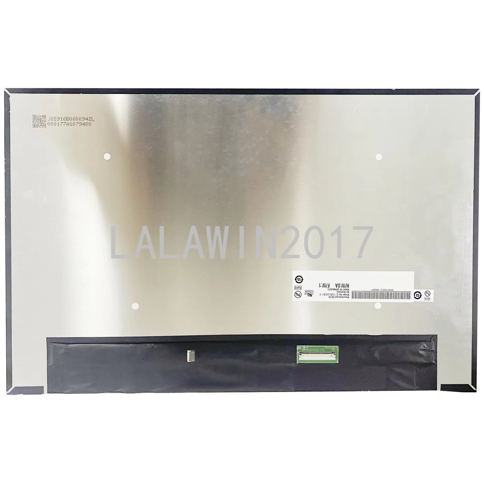 B160UAK01.J Matrix Laptop 16.0'' IPS Original Display Replacement Panel screen