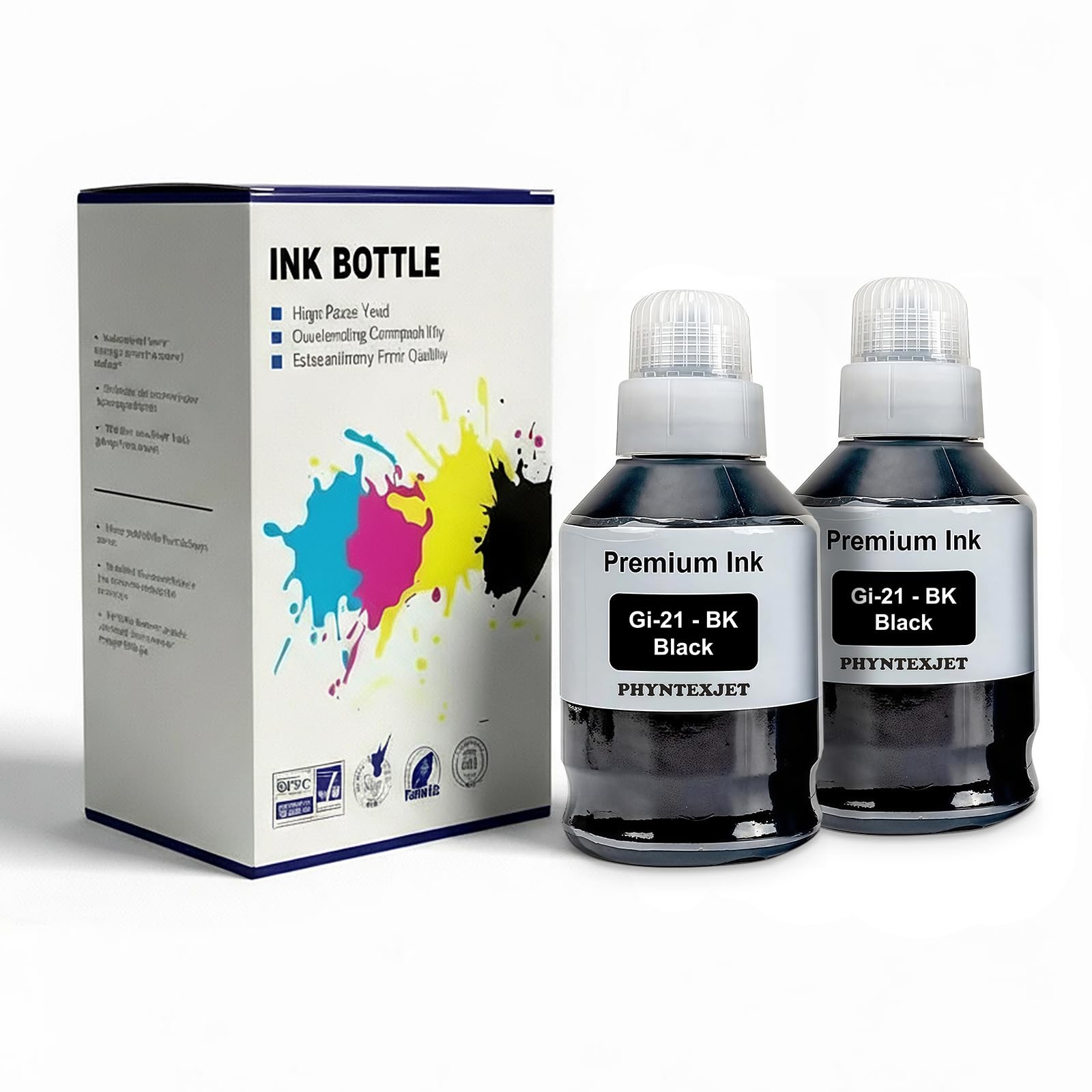GI-21 GI21 Black Ink Refill Bottles for Canon Pixma G3270 G3260 G2260 G2270 G...
