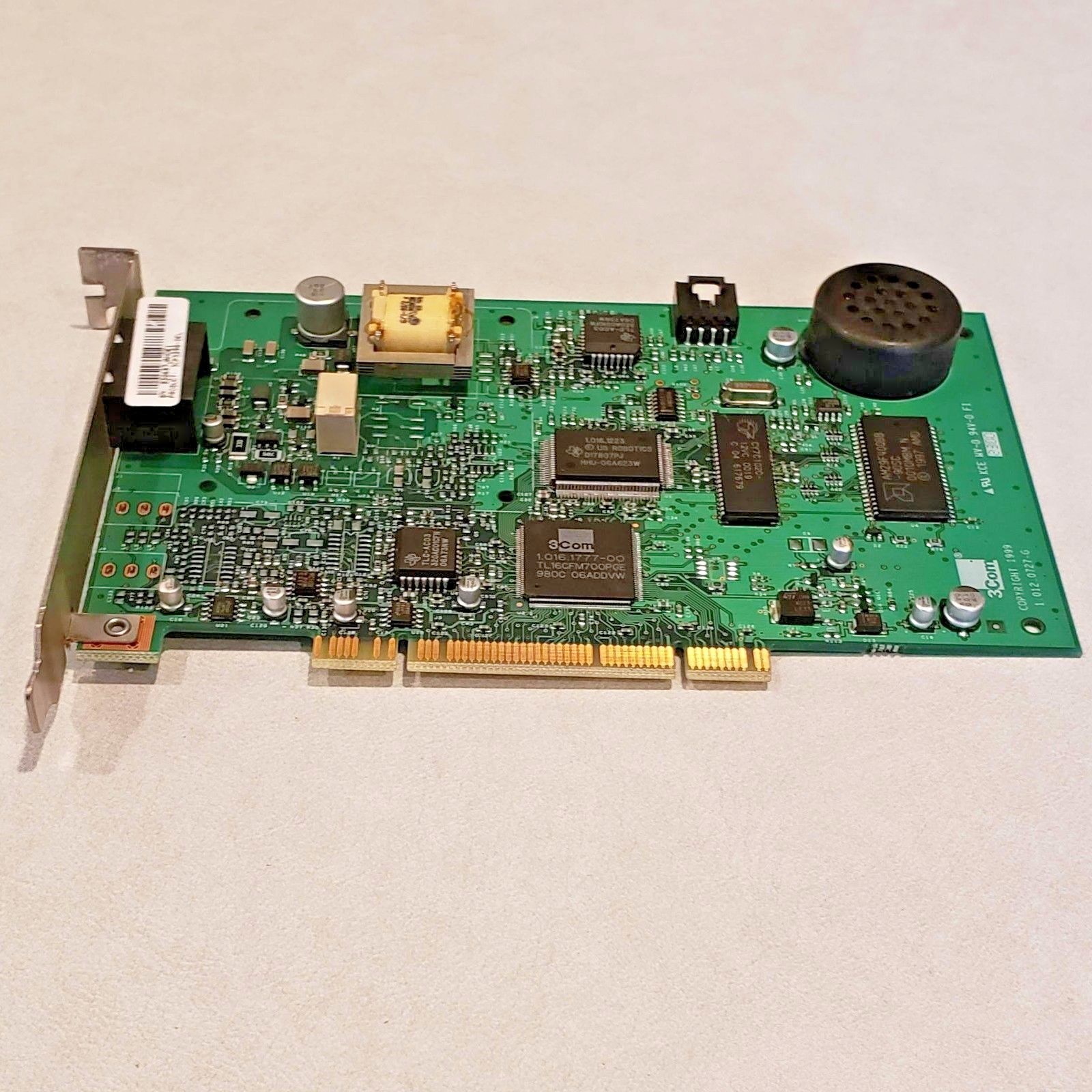 3COM 3CP3298-DEL Dell 019YRD US Robotics 56 Kbps 0727 PCI Modem Card