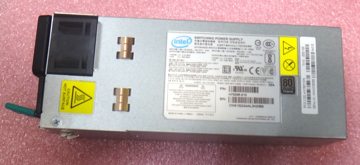 Genuine Intel 1300W CRPS Power supply PSSF132202A H79286-010