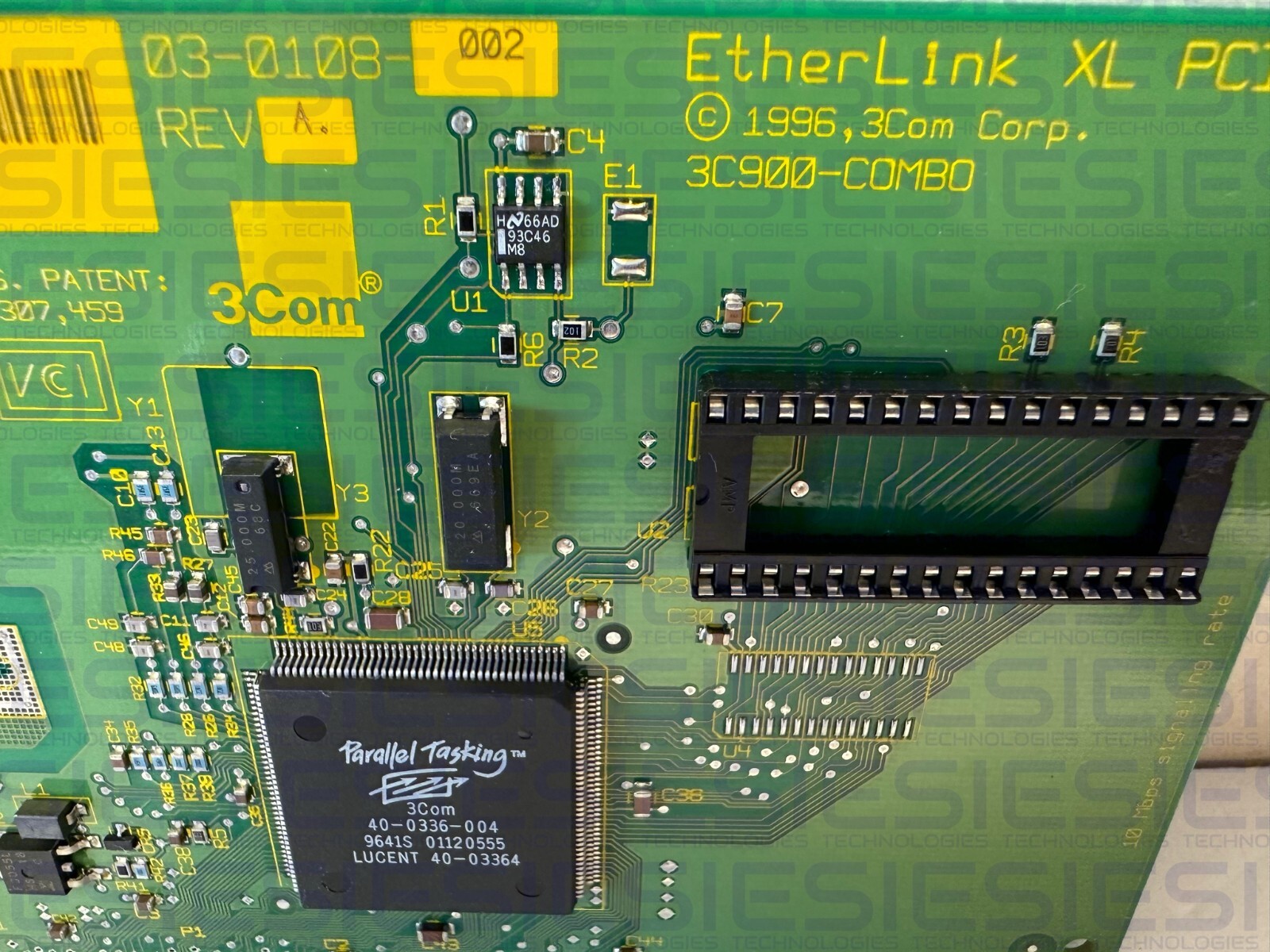 3COM ETHERNET COMBO CARD PCI 002-0108-002 REV A , 02-0108-001 SKUE26-2