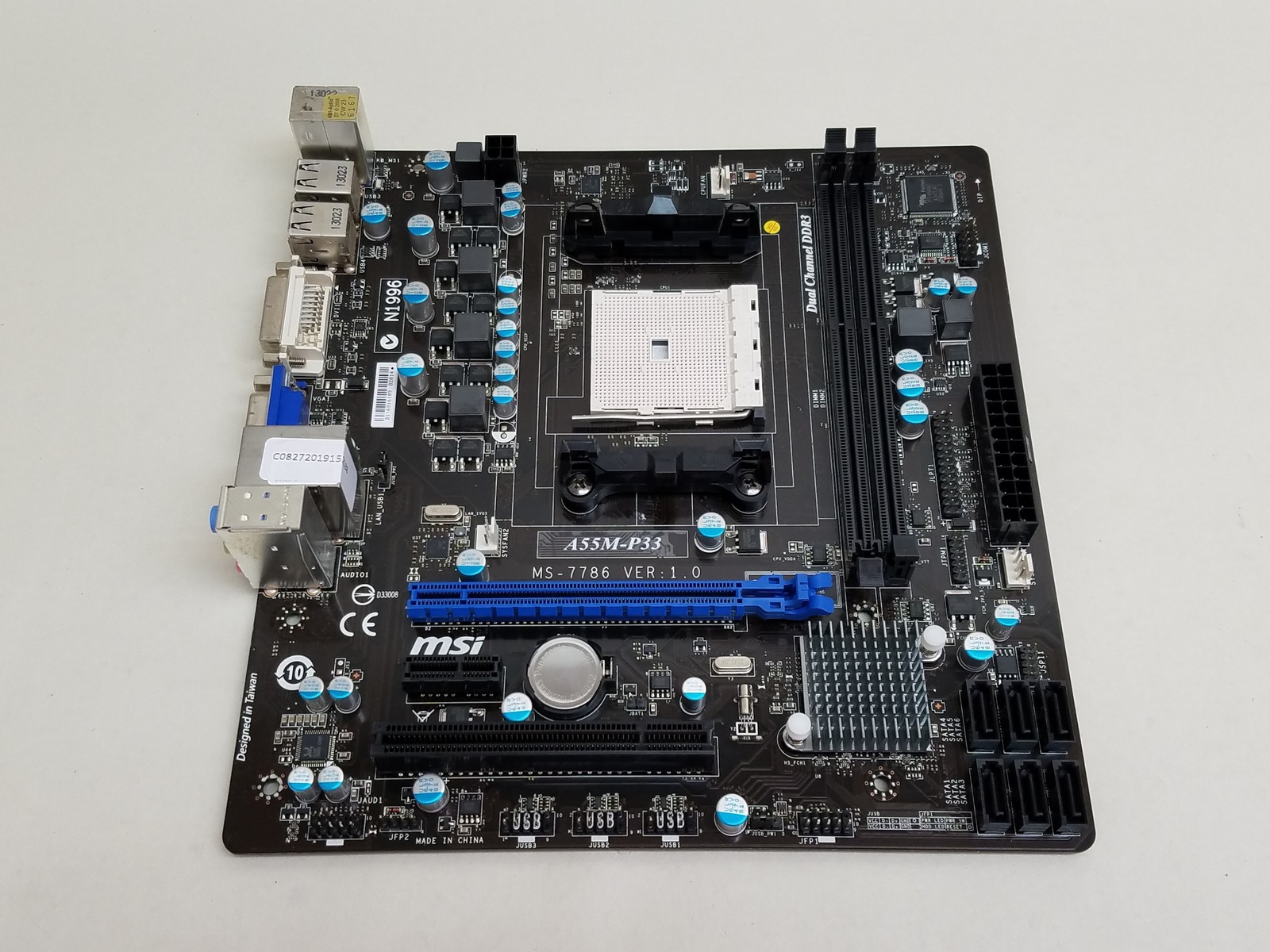 MSI A55M-P33 Socket FM1 DDR3 SDRAM Desktop Motherboard