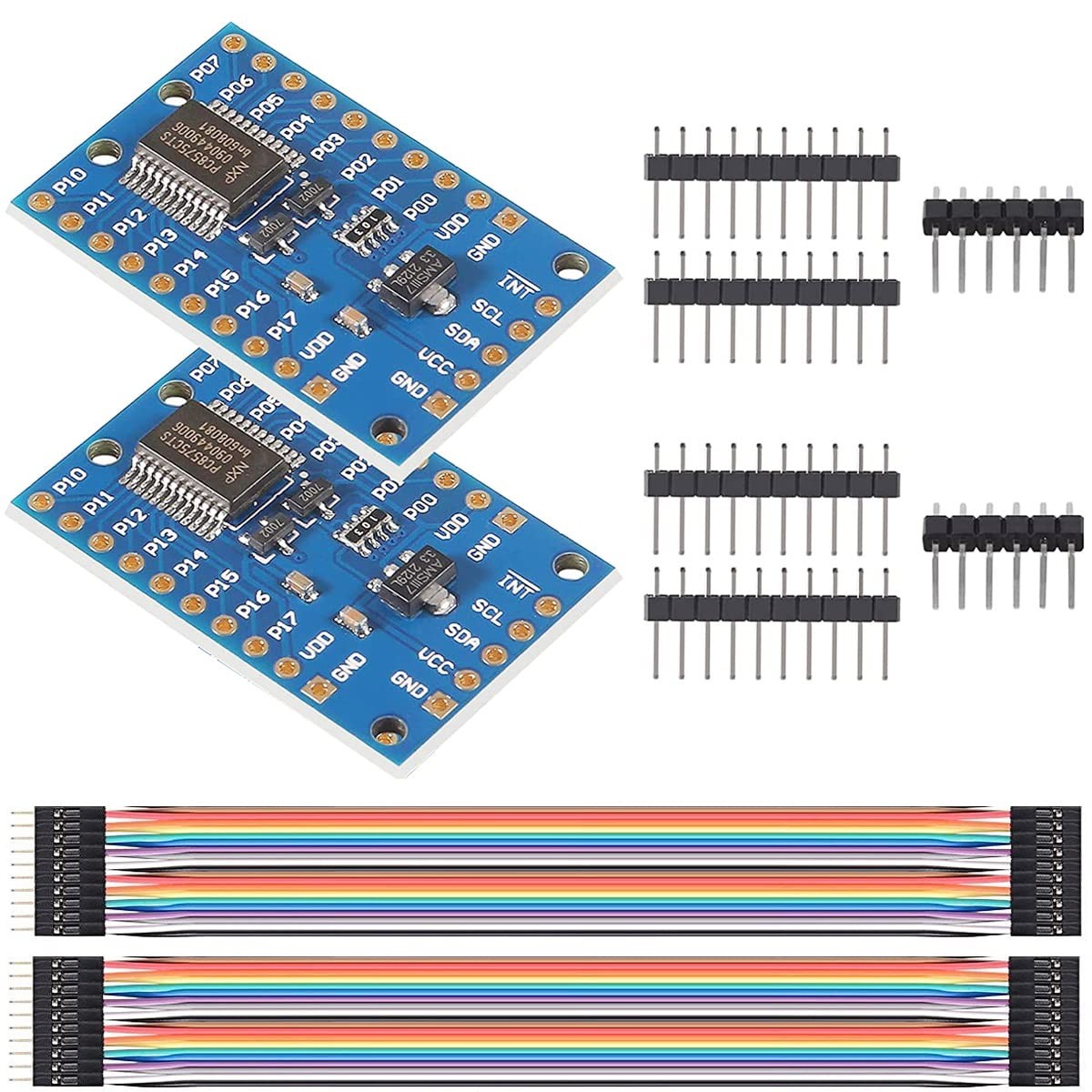 2pcs PCF8575 IO Expander Module I2C to 16IO Module I/O Extension Shield
