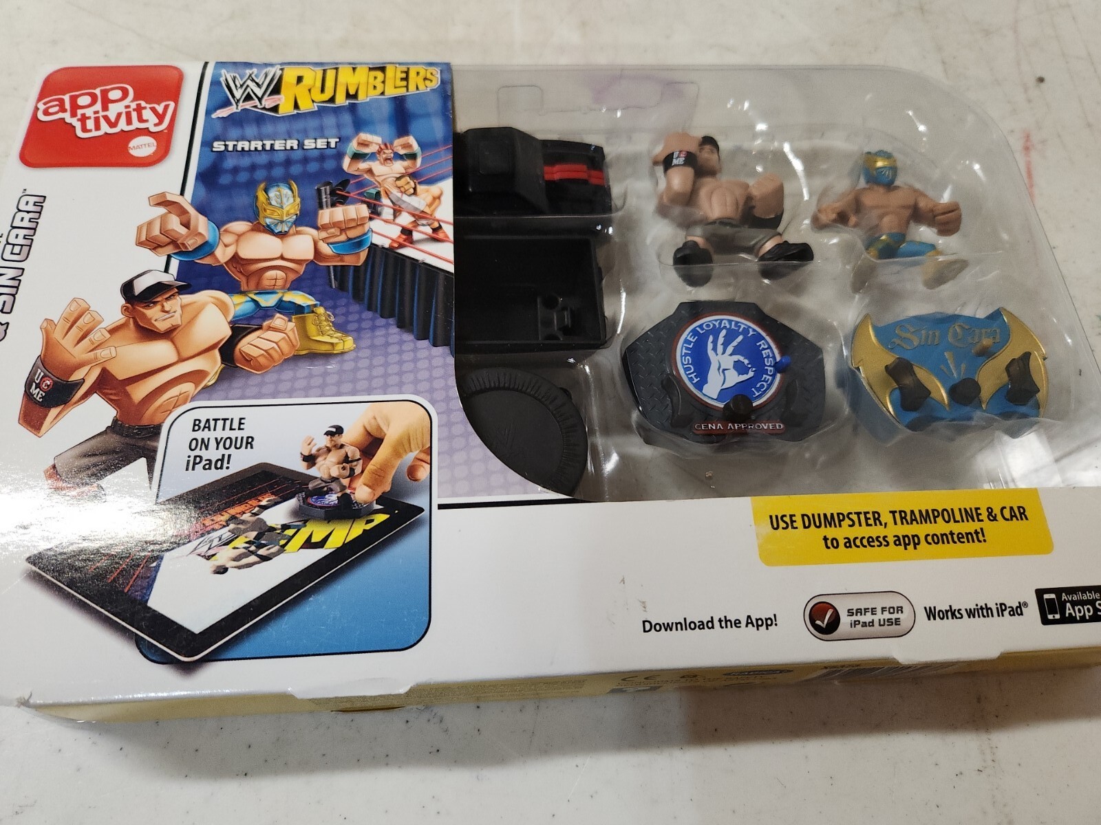 WWE Rumblers Apptivity Starter Set New
