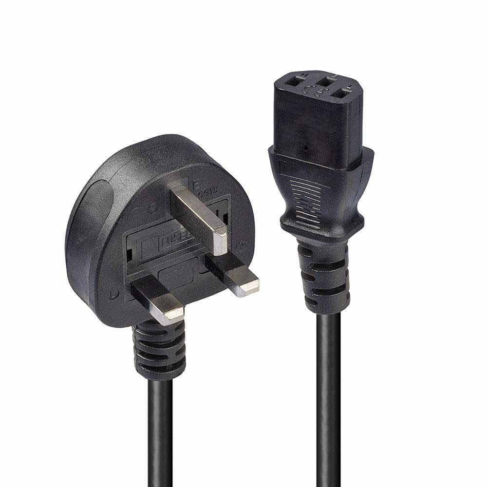Lindy 5m UK Mains 3 Pin Plug to IEC C13 Power Cable