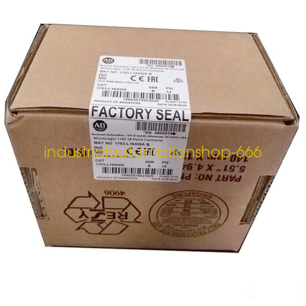 1PC NEW 1763-L16AWA Micrologix 1100 Point Controller Via DHL or FedEX