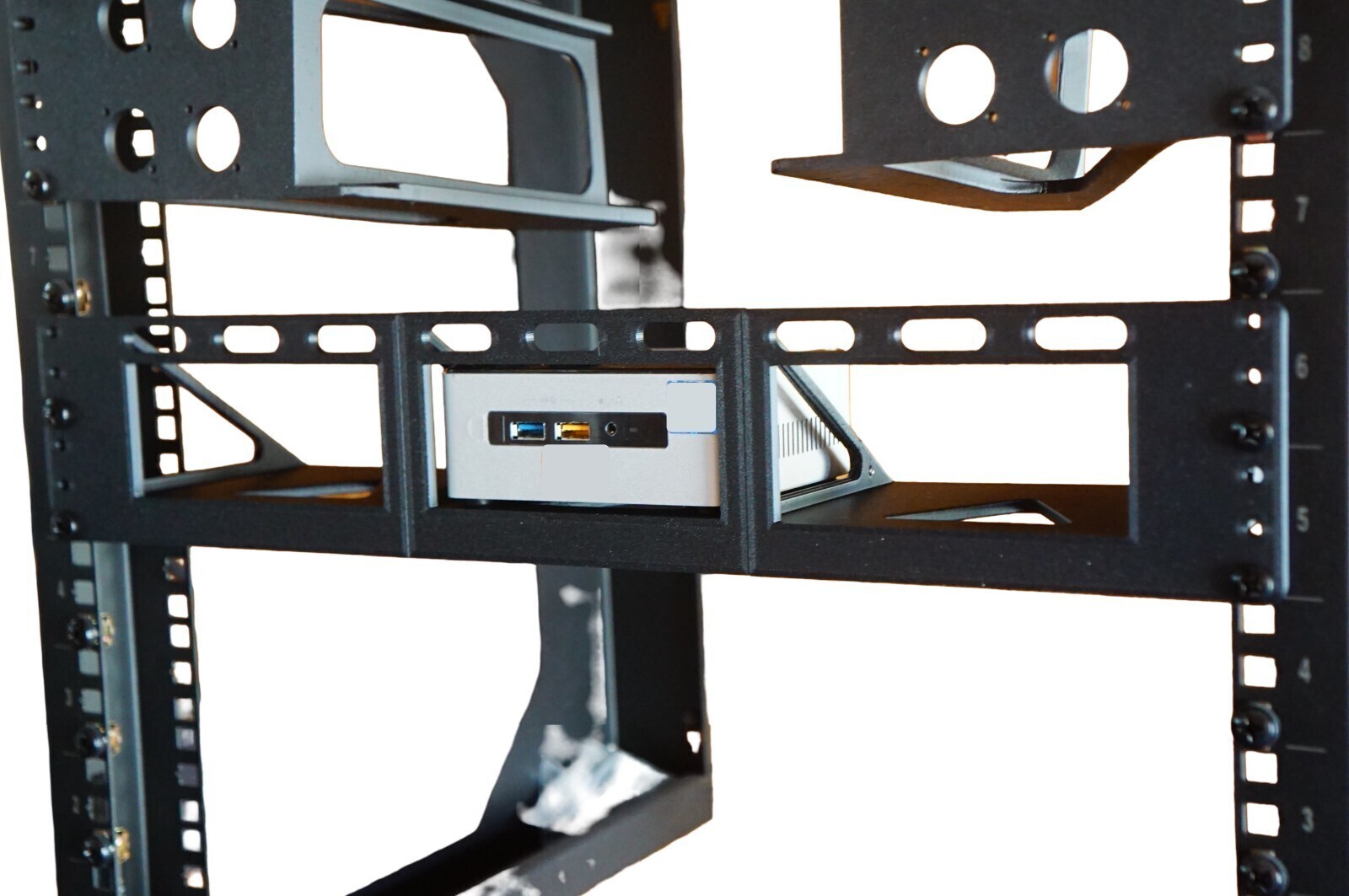 19" Server Rack Mount for Intel NUC PC (4.6" x 4.4") Triple 3x Holder 12th, 13th