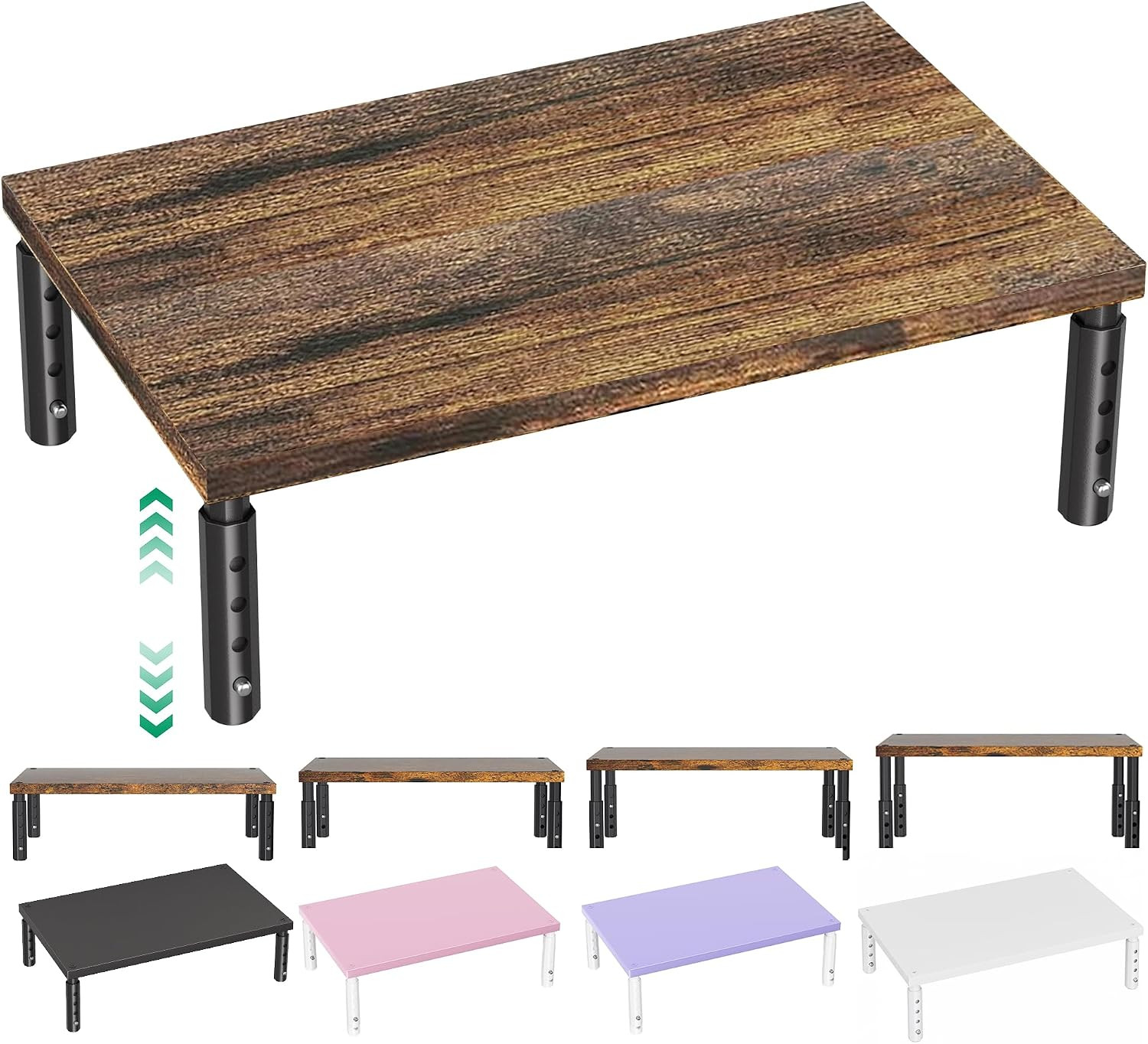 Adjustable Monitor Stand Riser for Desk, Computer & Laptop Stand, Desk Organizer