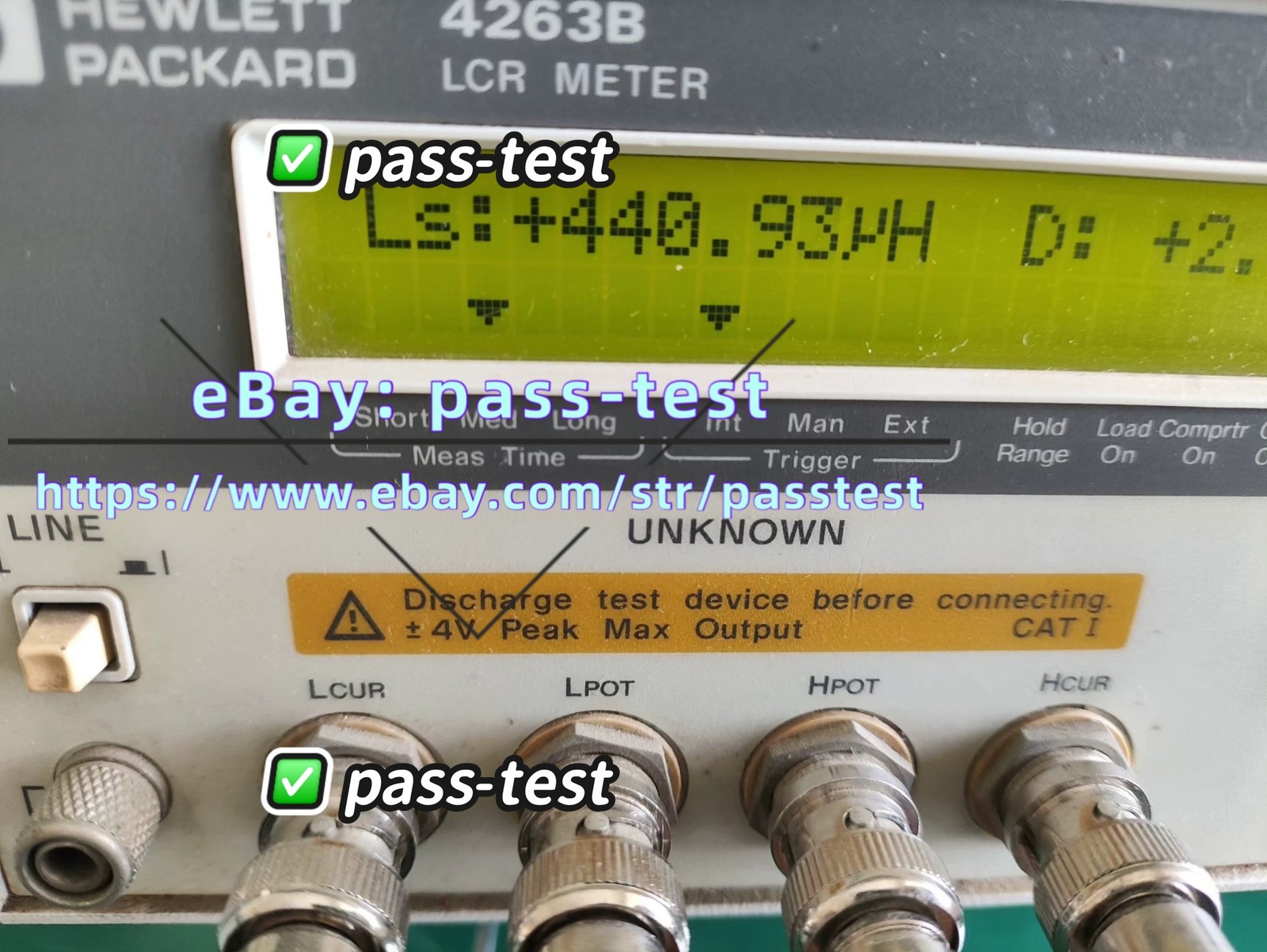 1PC USED Agilent 4263B LCR Tester Via FedEx or DHL