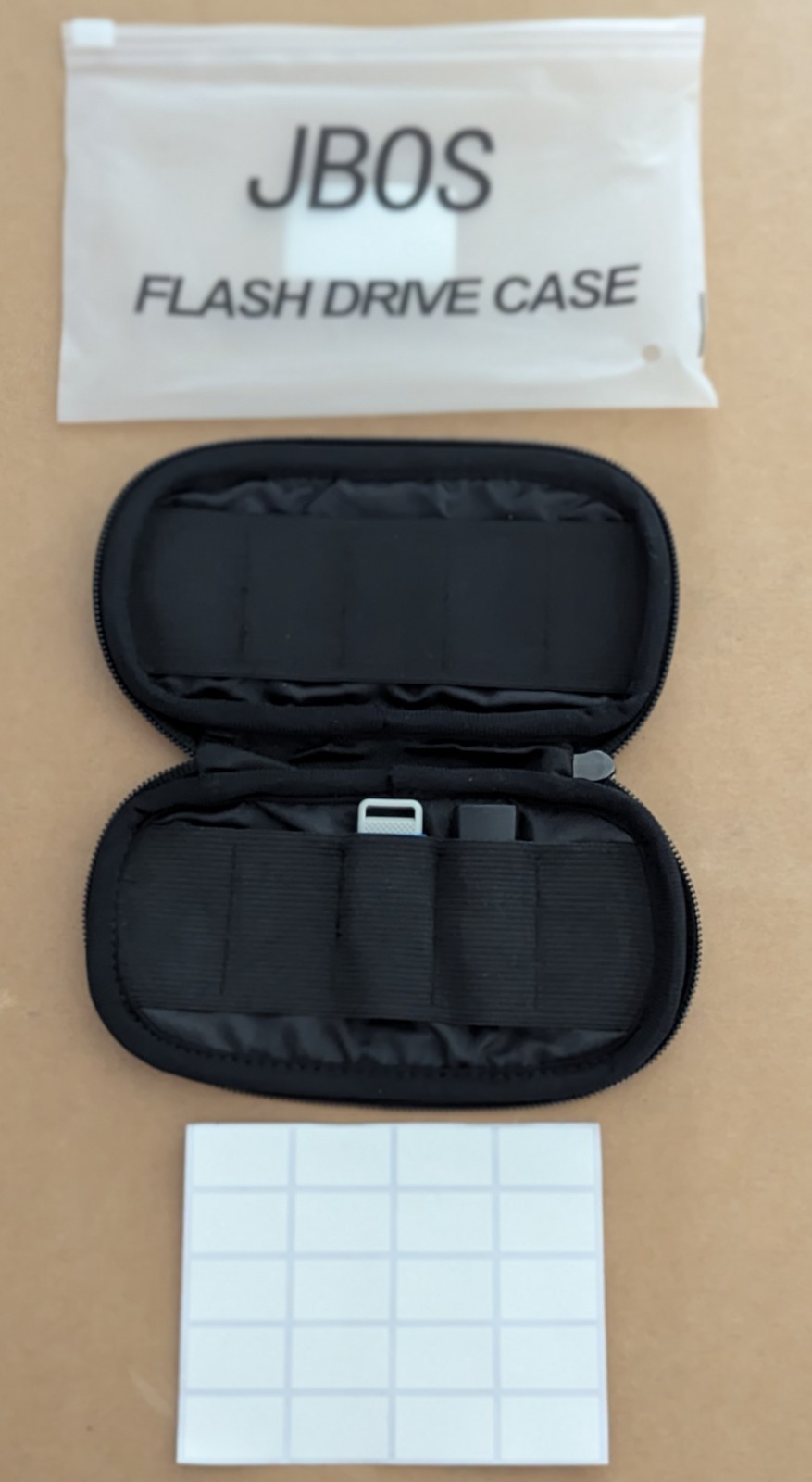 JBOS USB Flash Drive Case Organizer Shockproof Thumb Jump Drive Storage 10 slot