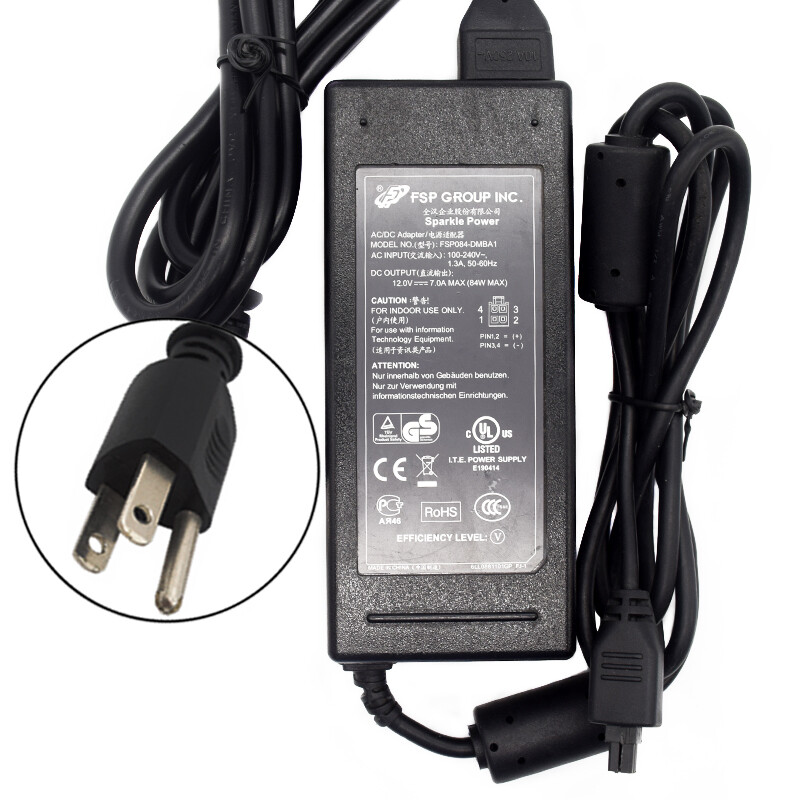 FSP FSP084-DMBA1 12V 7A Power Adapter AC Adapter For NCR Aloha Radiant P1220
