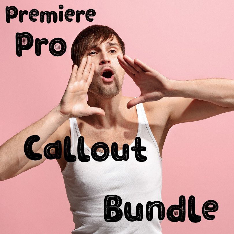 Premiere Pro Call Out Bundle Titles effects, Templates