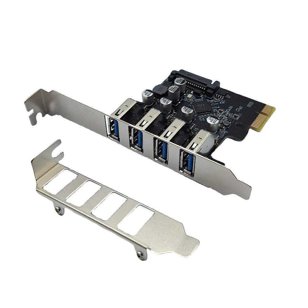 X-MEDIA XM-PEX-U304 | 4-Port USB 3.0 Self-Powered PCI Express PCIe Adapter Card