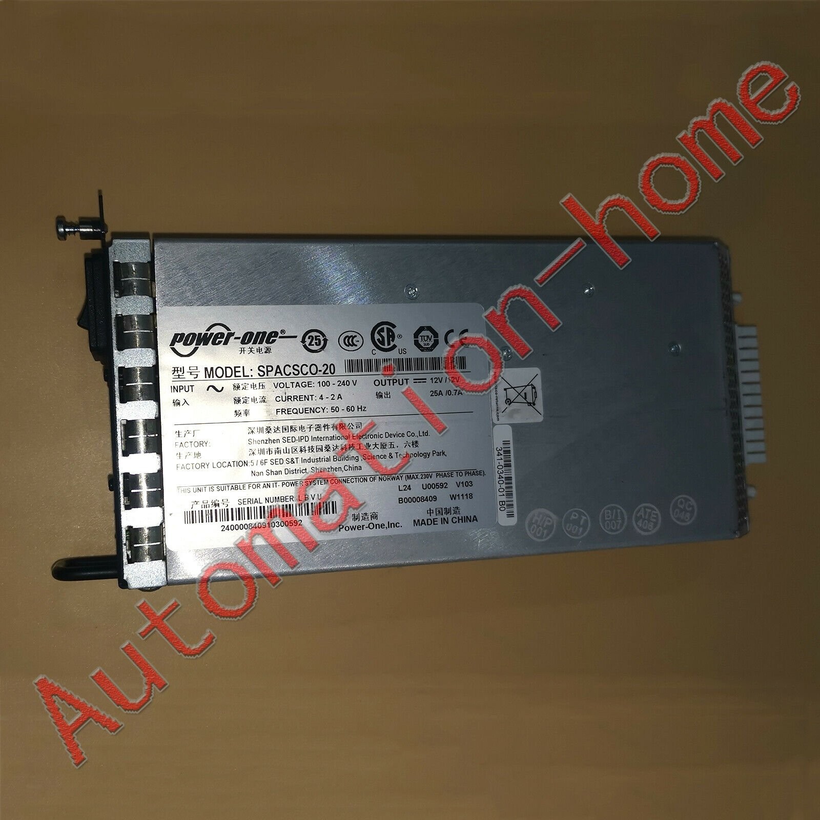 ONE Used Cisco AIR-PWR-5500-AC AC Power Supply For Cisco AIR-CT5508#QW