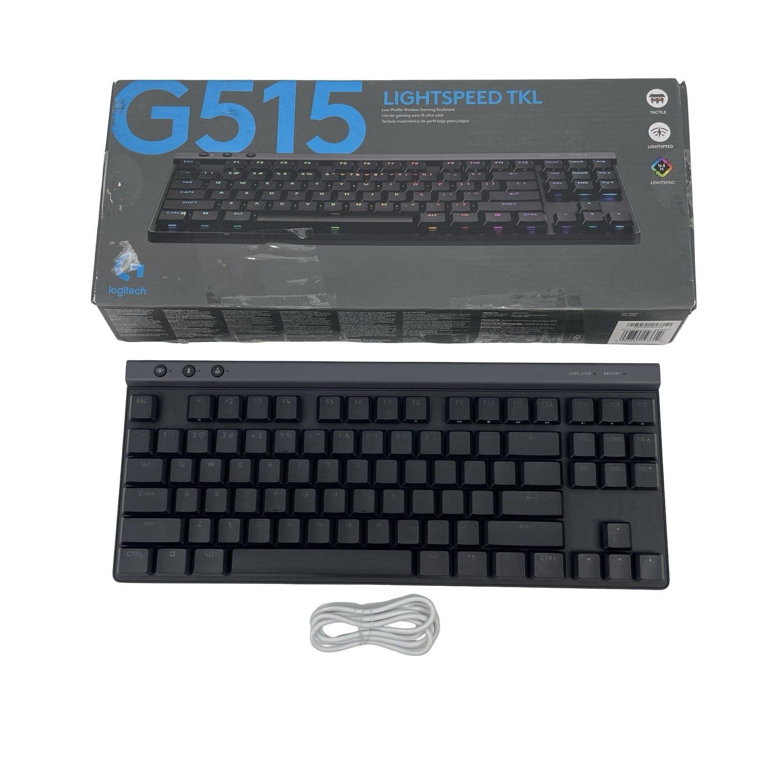 NO DONGLE Logitech G G515 LIGHTSPEED TKL BT RGB Mechanical Keyboard #MD3612
