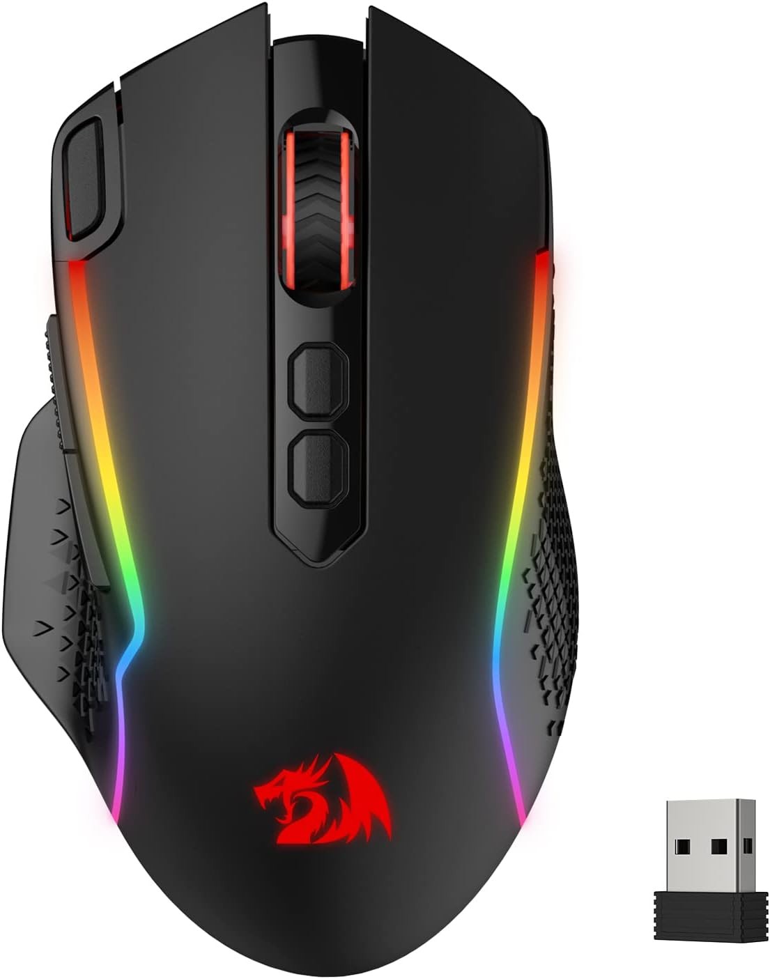 Redragon M810 Pro Wireless Gaming Mouse, 10000 DPI Wired/Wireless Gamer Mouse
