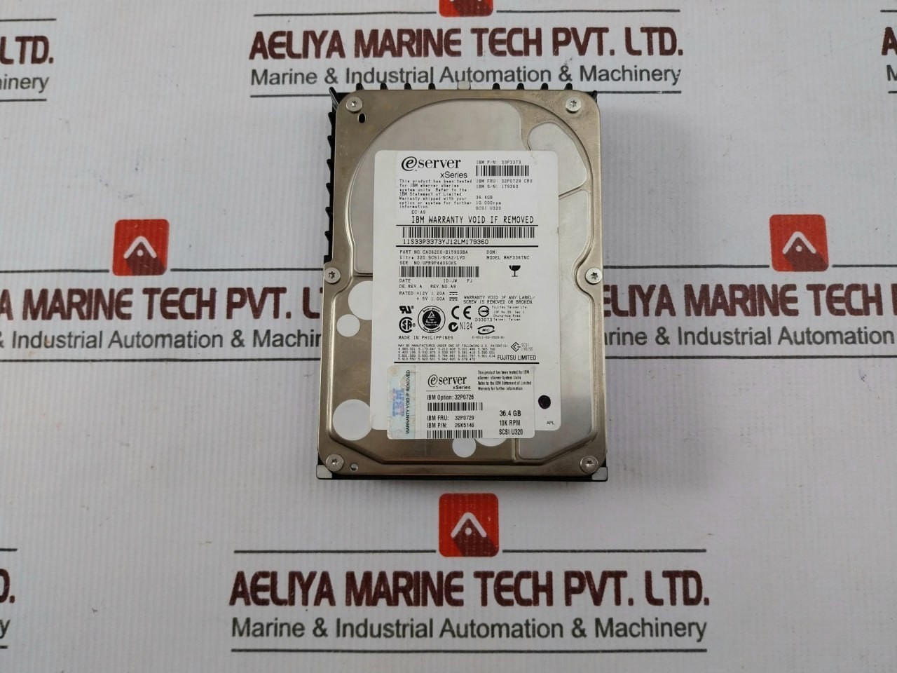 Fujitsu 33P3373 SCSI Ulra320 Hard Disk Drive MAP3367NC 36.4GB 10,000RPM 12V 1.2