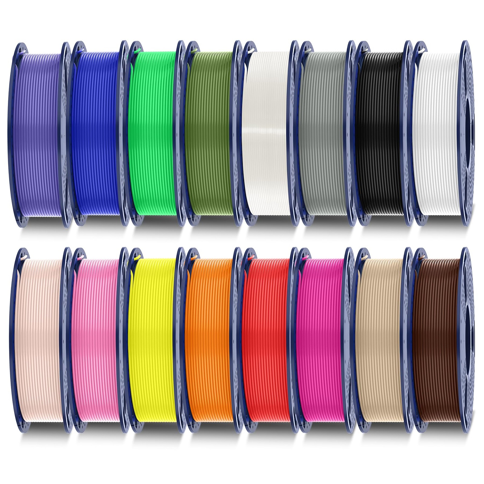 SUNLU 16 Color PLA Filament Bundle Multicolor 3D Printer 1.75mm Individually