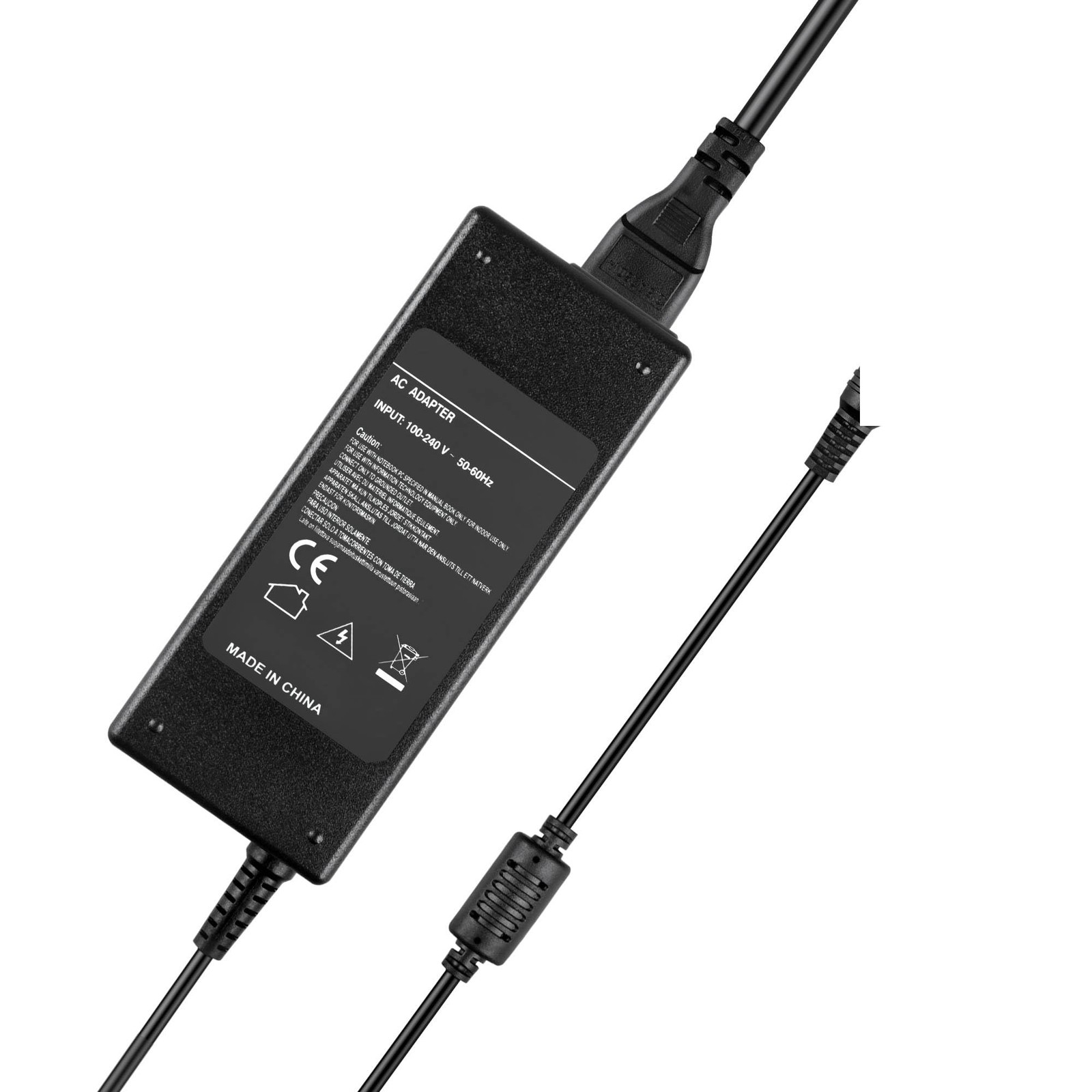 PK Power AC/DC Adapter for Model: STI-008-025 STI008025 12VDC 4A - 5Amp Black 