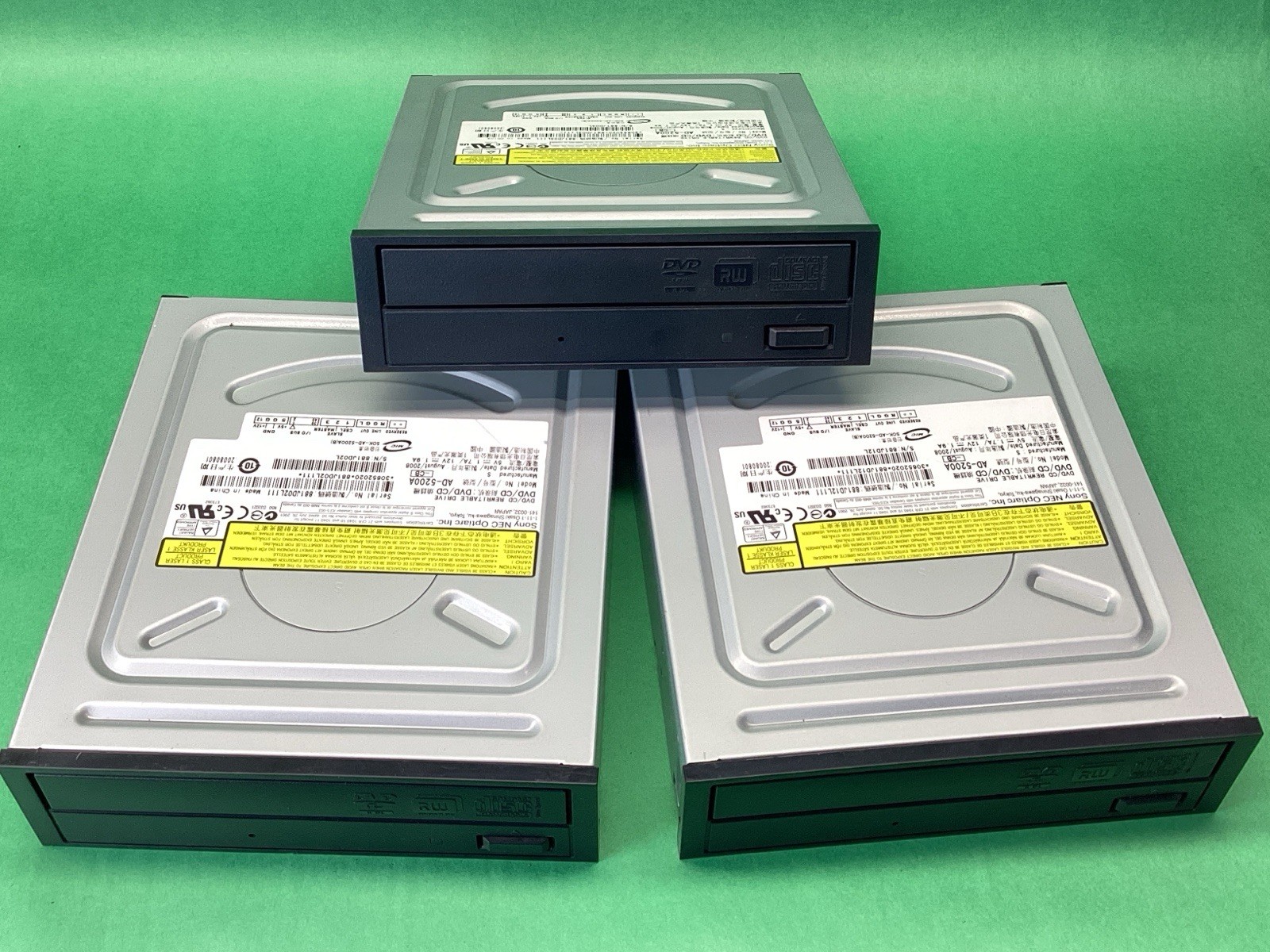 Black Sony AD-5200A DVD CD Rewritable CDROM Internal IDE Desktop Drive LOT OF 3