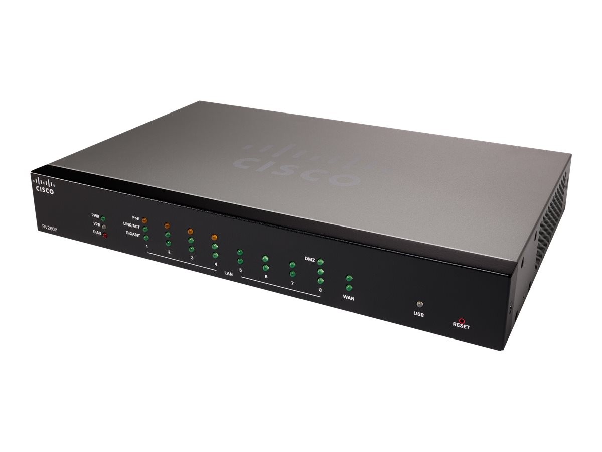 Cisco RV260P-K9-CN Router II price incl VAT 3 yr warranty* B2B
