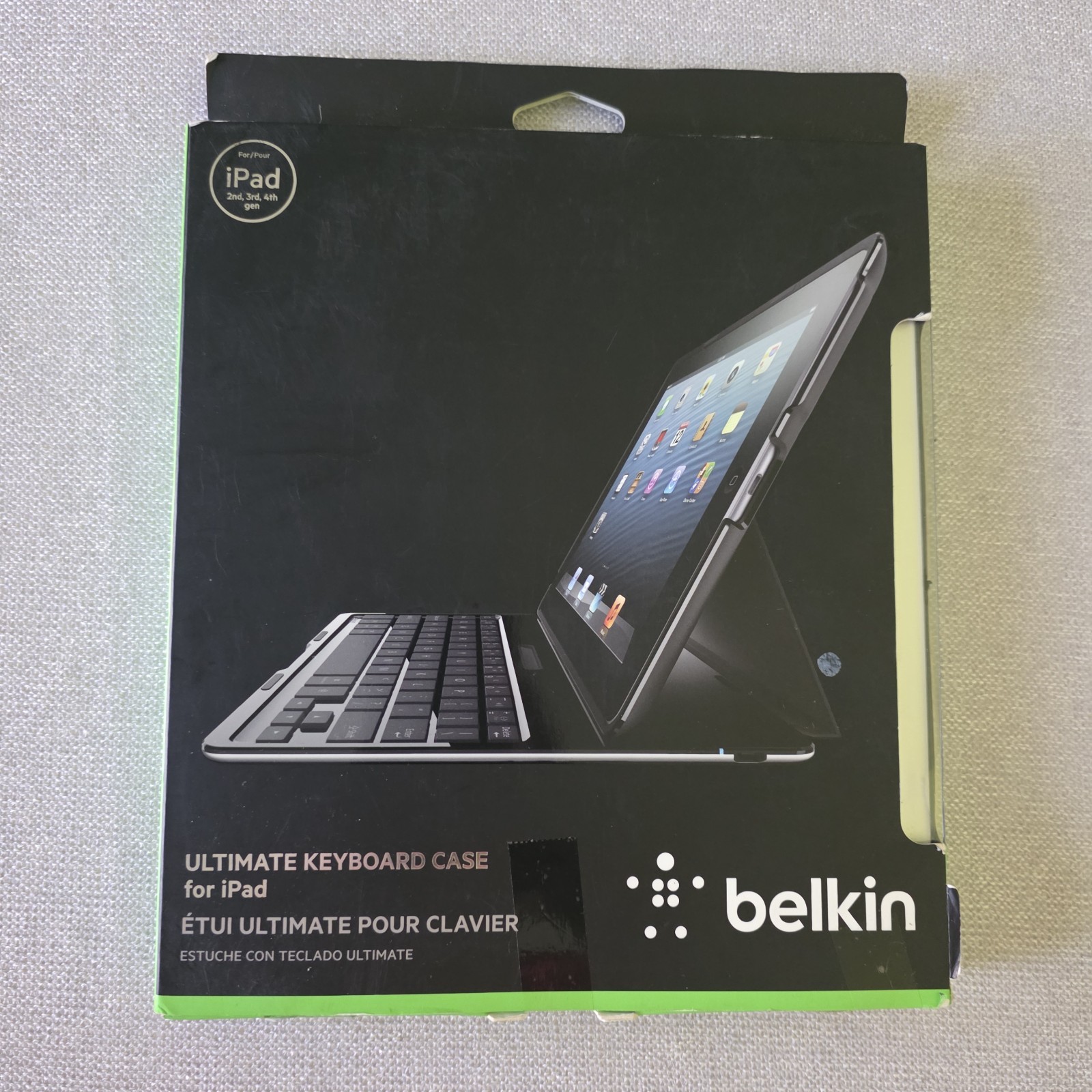 Belkin Ultimate Wireless Bluetooth Keyboard Case iPad 2nd 3rd 4th Gen Open Box