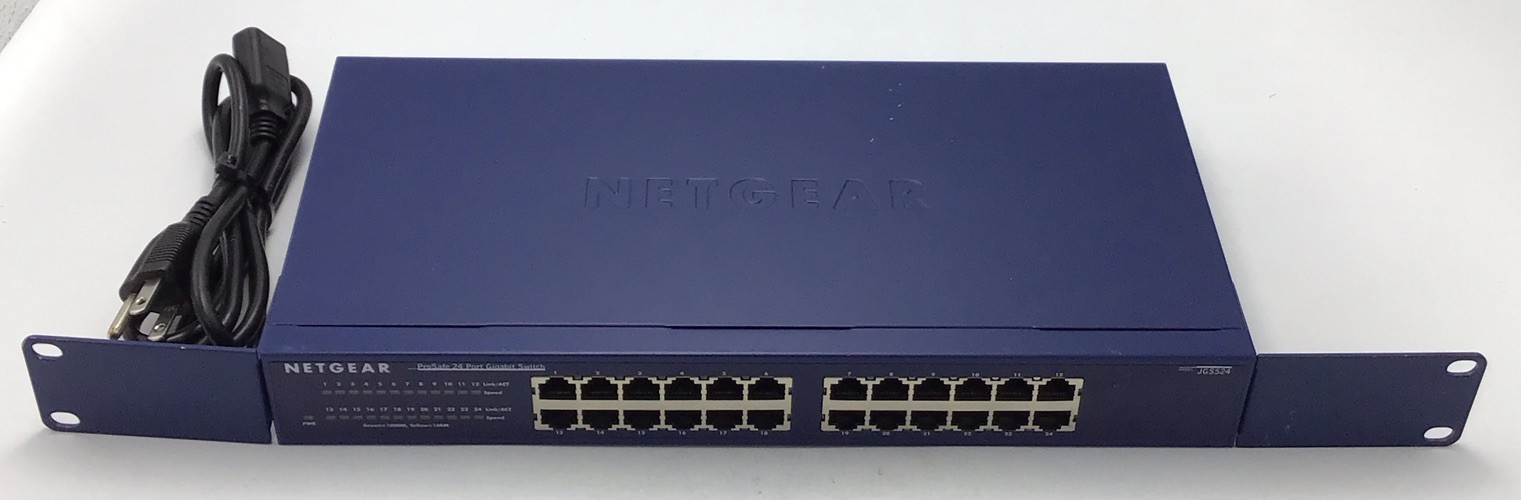 NETGEAR JGS524 ProSafe 24-Port Gigabit Ethernet Unmanaged Switch - Rackmount