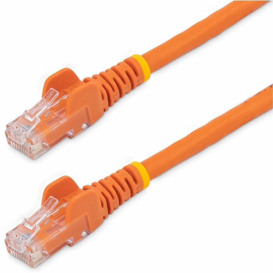 StarTech 100ft CAT6 Ethernet Cable - Orange Snagless Gigabit 100W PoE UTP 250Mhz