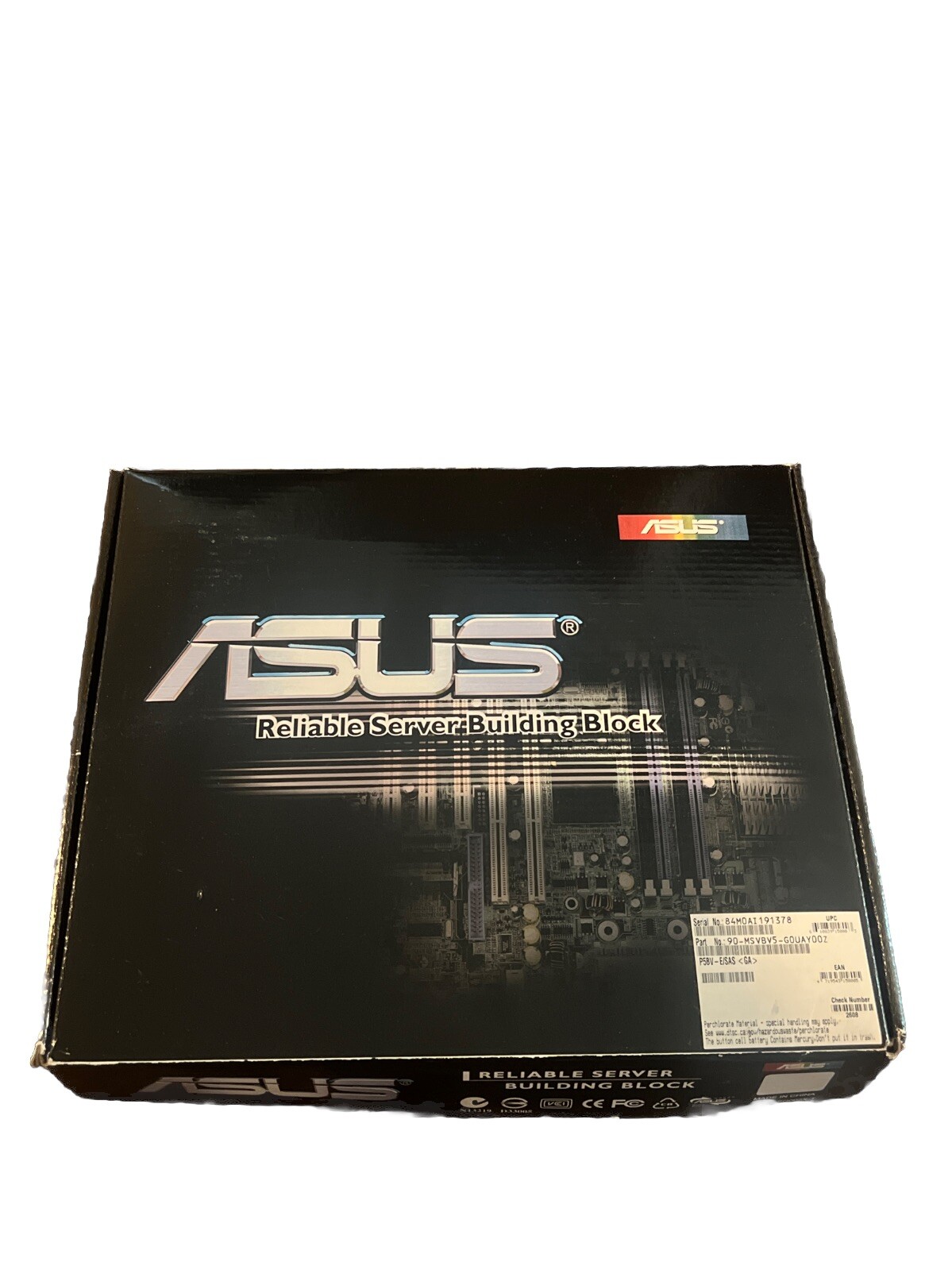 Asus P5BV/SAS Server Motherboard - Intel Chipset Socket T LGA-775 Brand NEW