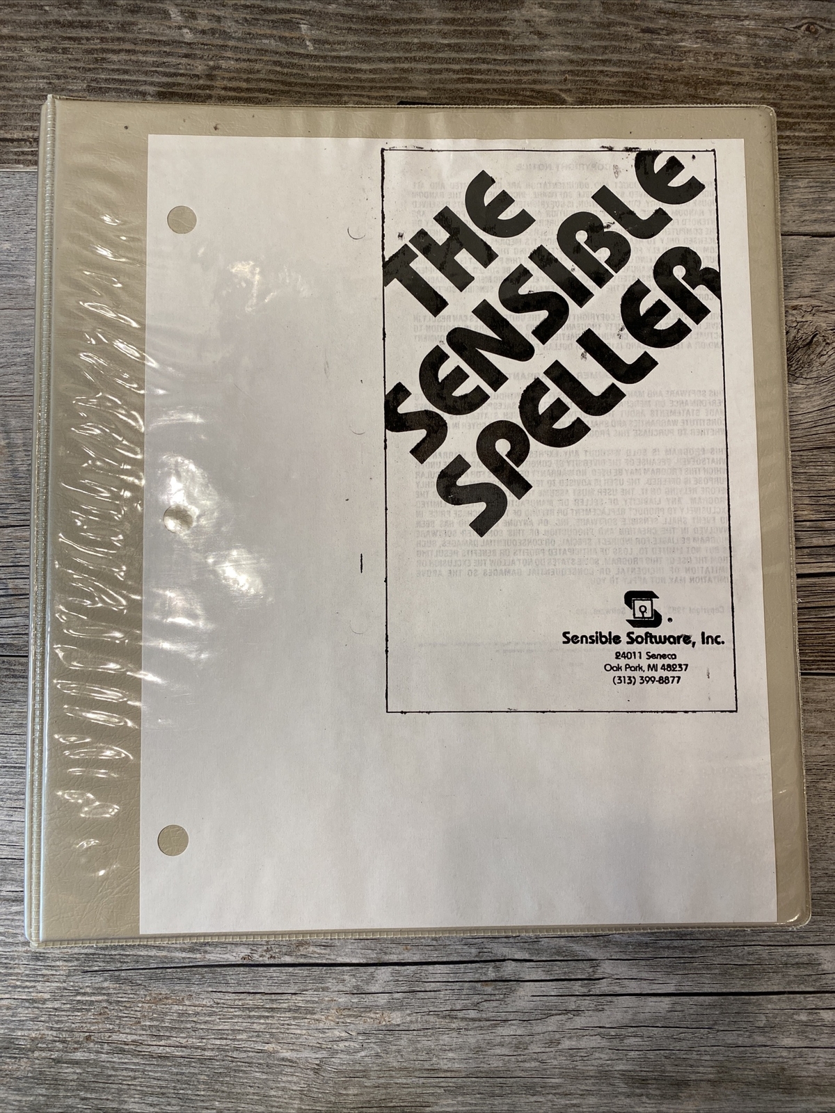 Apple II Software Sensible Speller IV Sensible Software