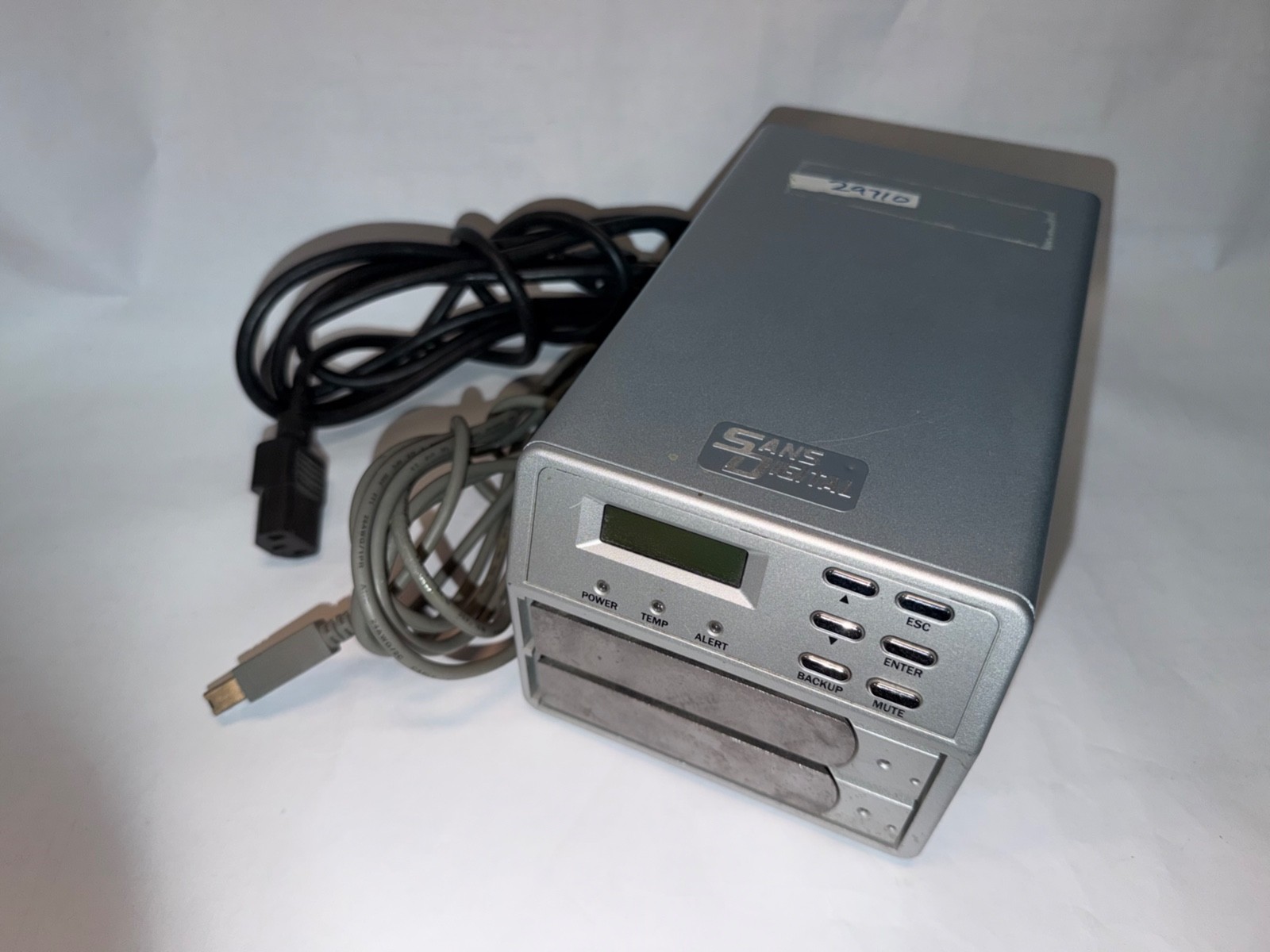 Sans Digital MobileSTOR MS2UT 2 Bay SATA to eSATA/USB 2.0 Enclosure /Case No HDD
