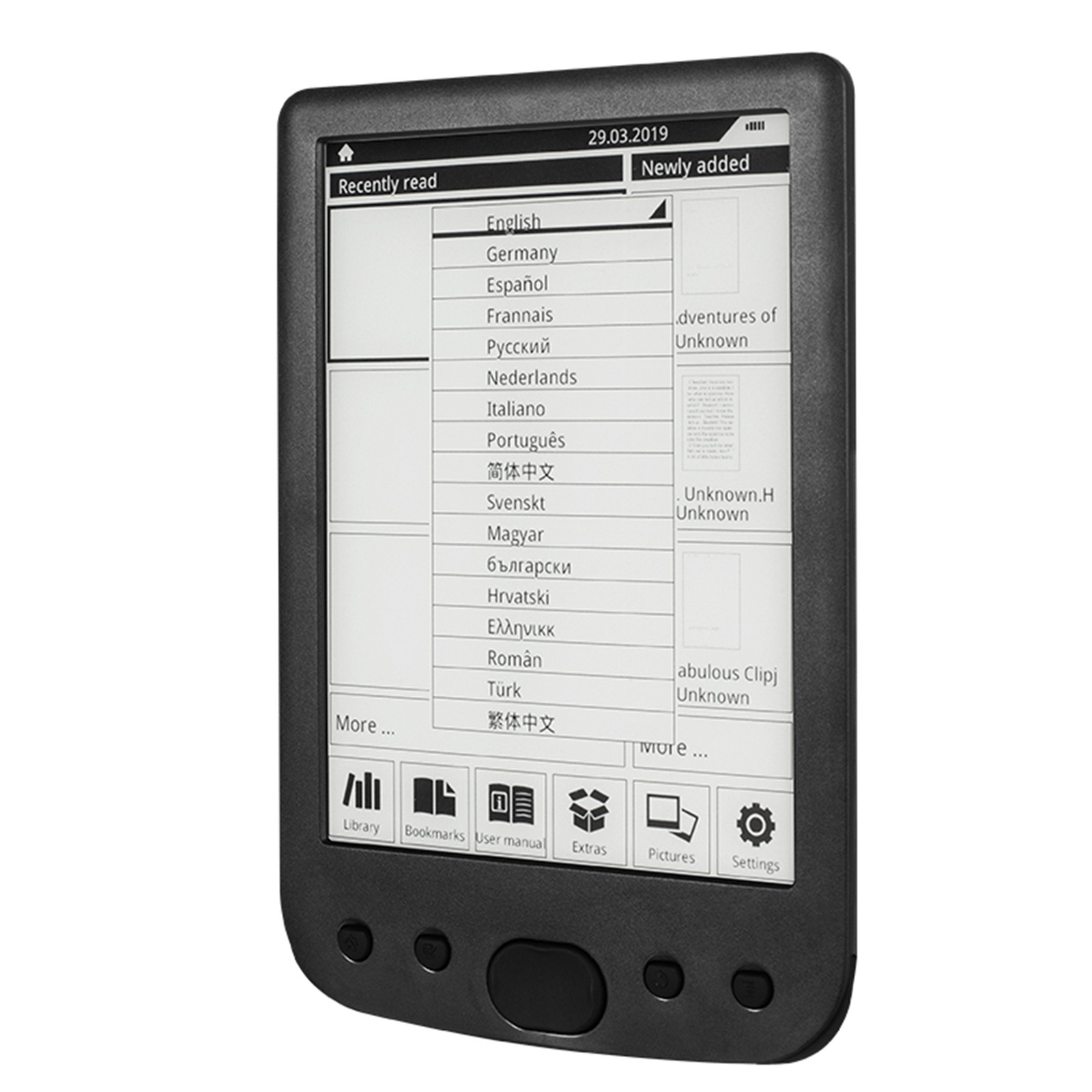 6 E-Book Reader Eye-Friendly E-Reader With E-Ink Screen Portable Audio Vid WXAE