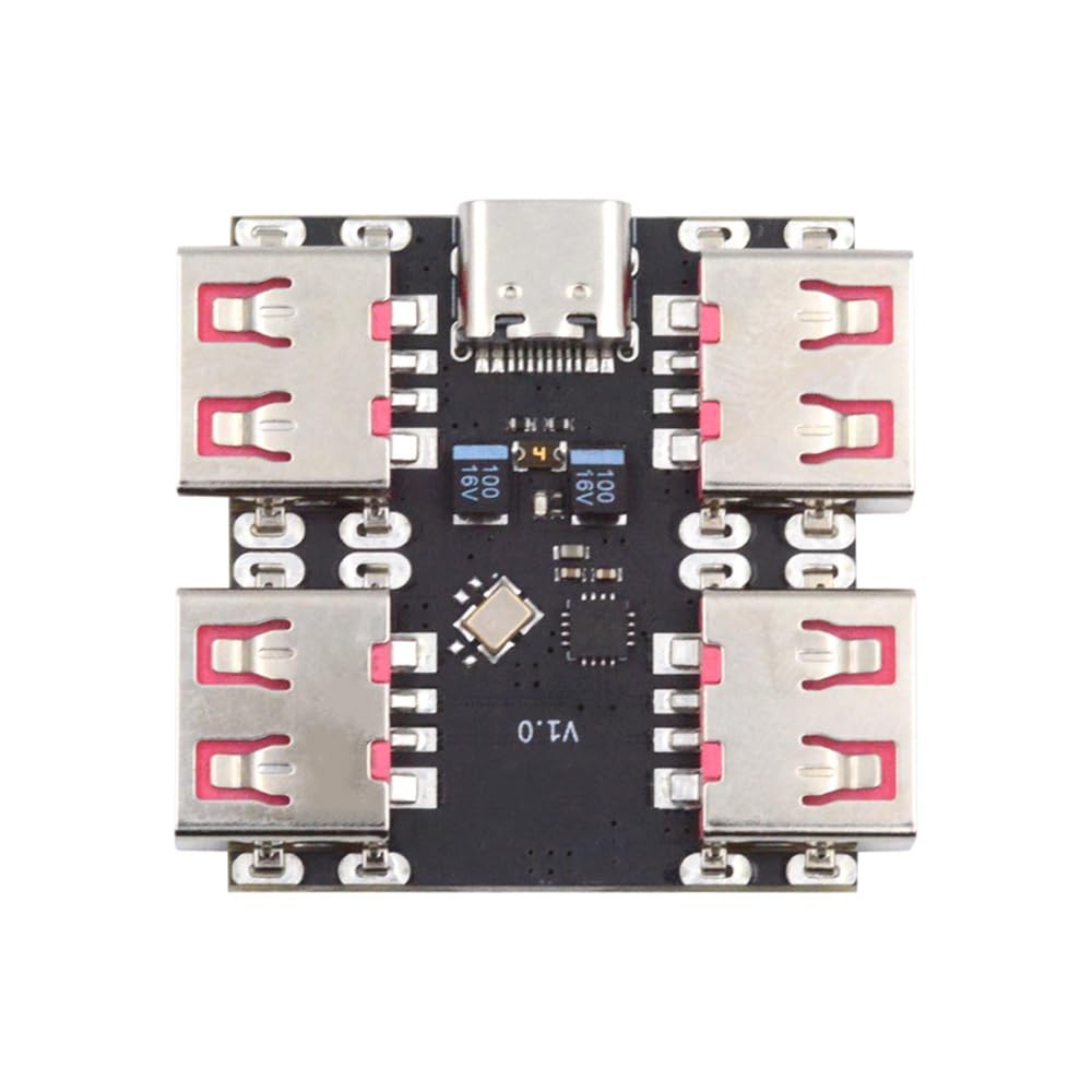 USB 2.0 1-to-4 Four Ports HUB Splitter PCBA Expansion Module Board PCs Multip...