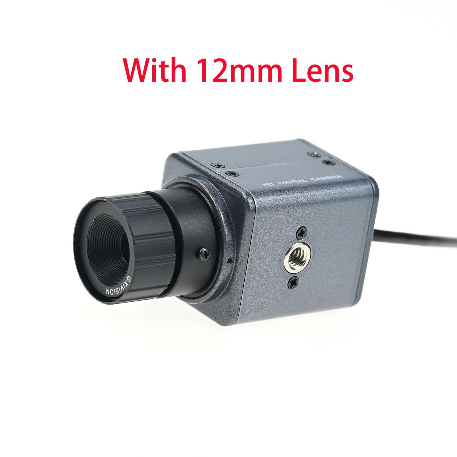 Imx179 Hd USB Camera 8mp, Mini Case Webcam with 5-50mm 2.8-12mm Varifocal Cs Len