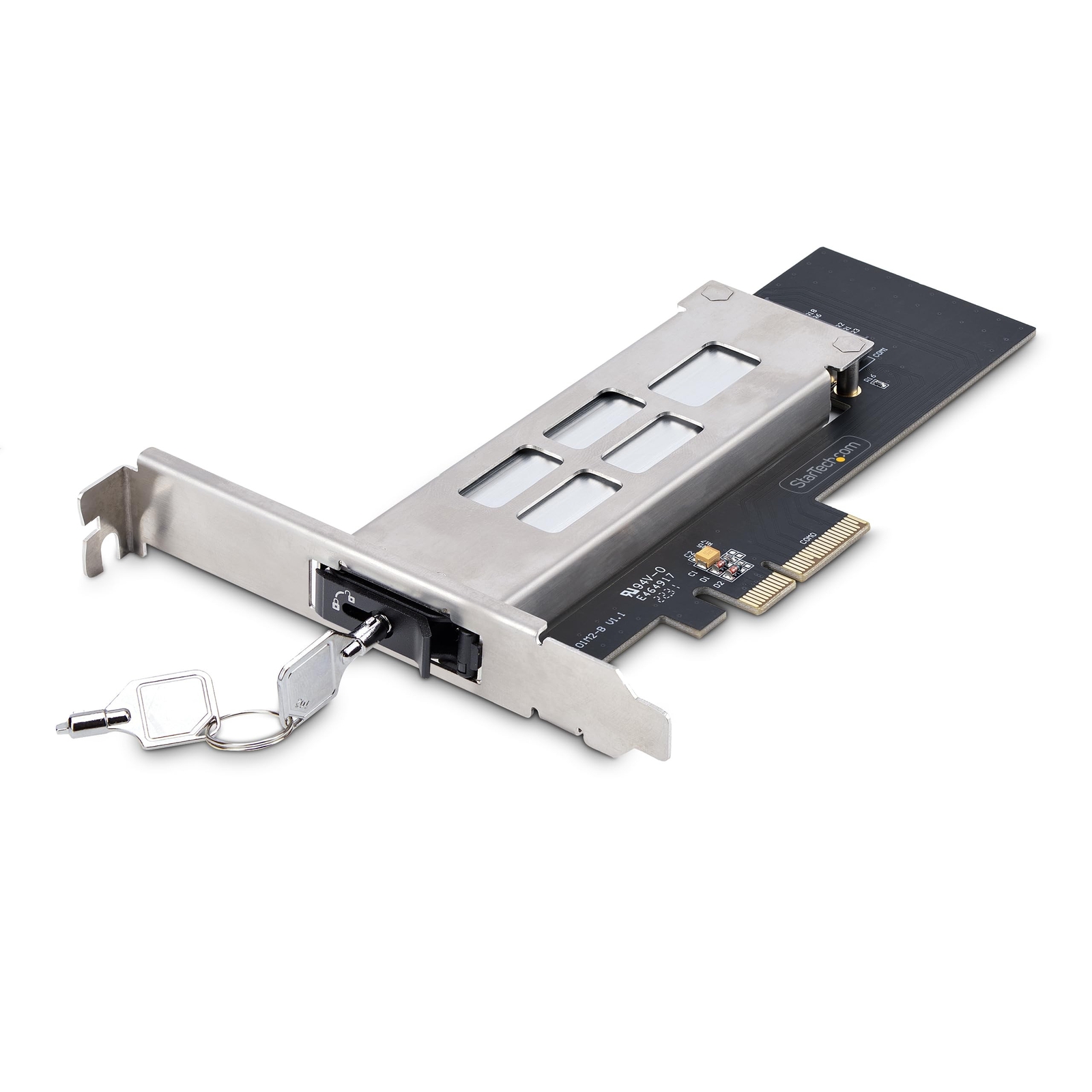 StarTech.com M.2 NVMe SSD to PCIe x4 Mobile Rack/Backplane with Removable Tra...