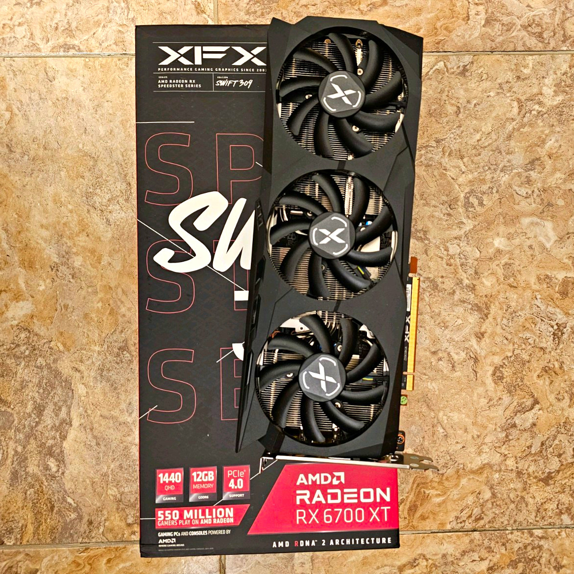 XFX Speedster SWFT 309 Radeon RX 6700 XT 12GB GPU Graphics Card