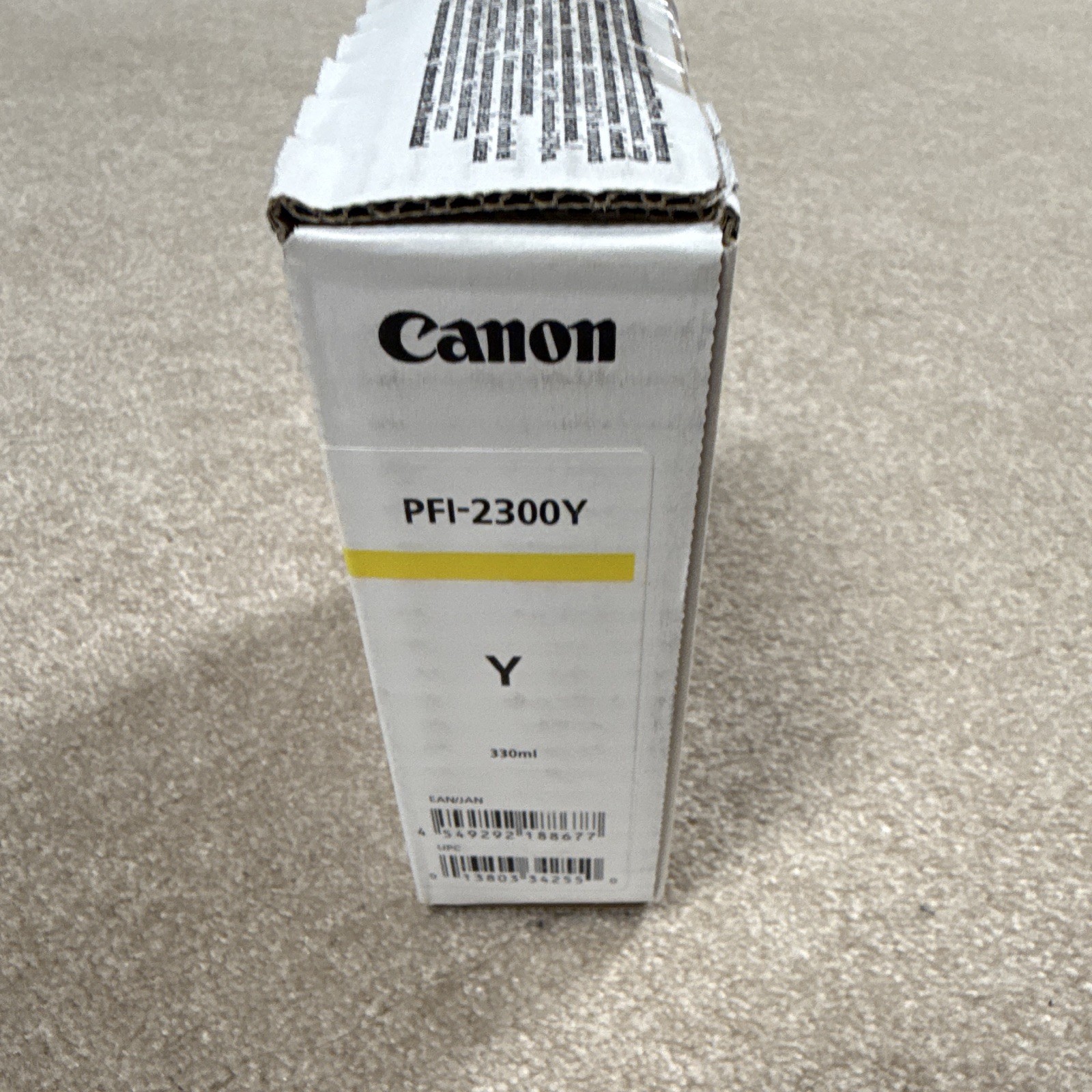 Canon PFI-2300Y Genuine Original Yellow Inkjet Ink Tank for GP-2000 GP-4000