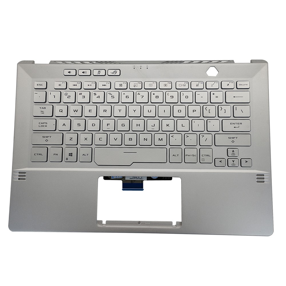 Silver 14in Palmrest W/ Backlit Keyboard For Asus GA401Q GA401 GA401I GA401U US