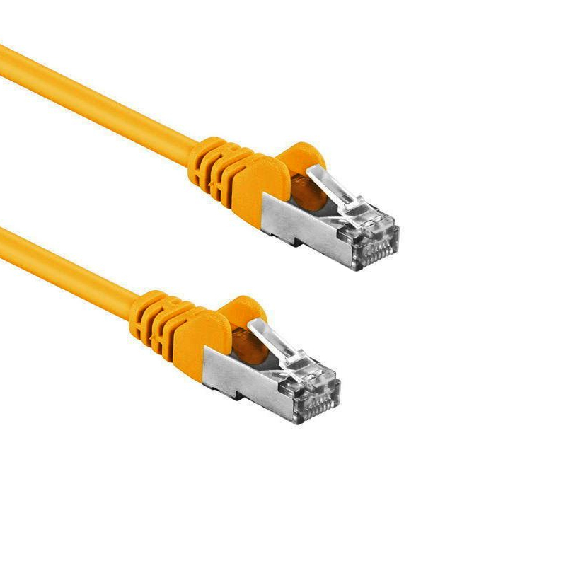 5m RJ45 Patch Cable YELLOW Network Lead Ethernet U/UTP Cat. 5E Lan Extension