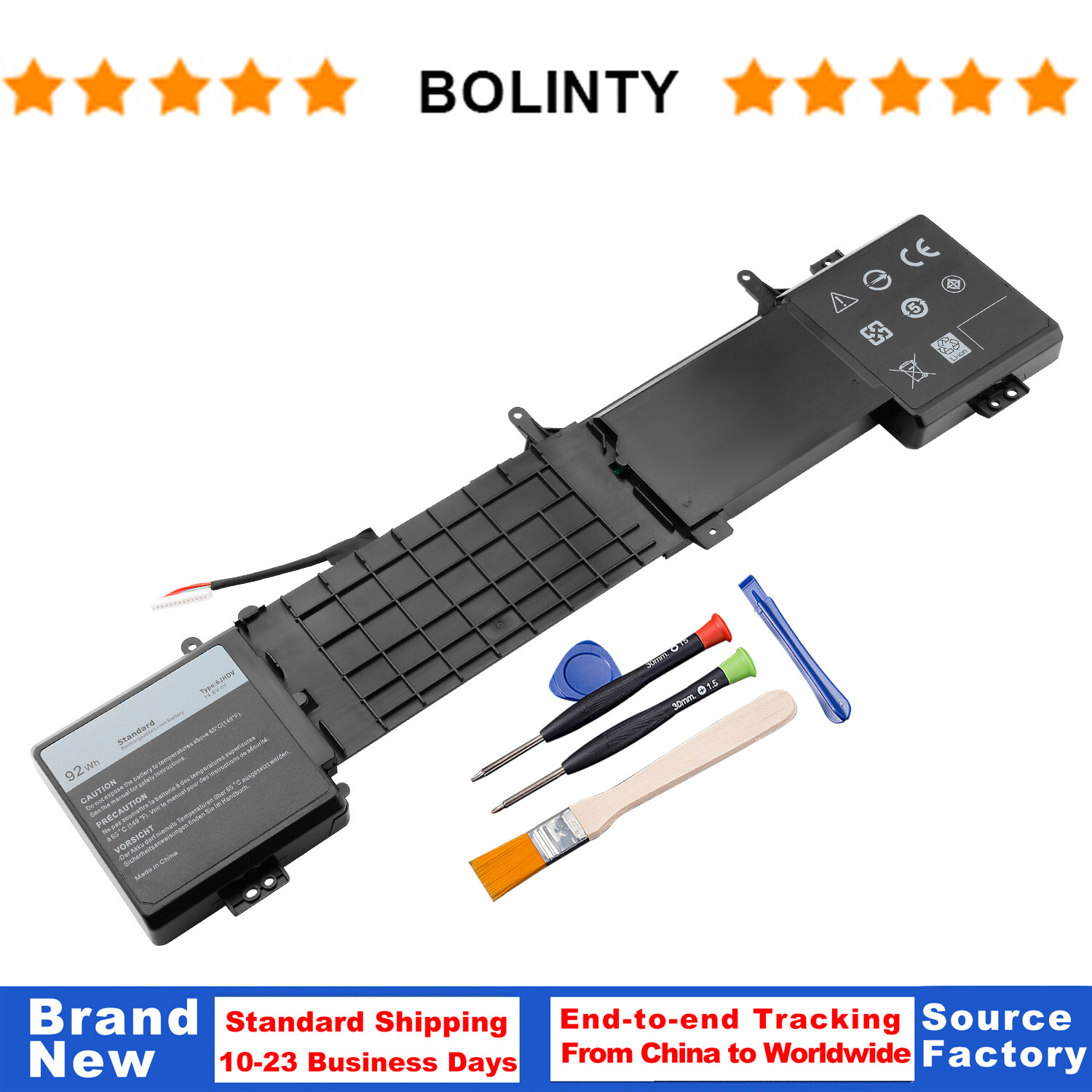 92Wh 6JHDV 6JHCY Battery For Dell Alienware 17 R2 R3 5046J P43F ALW17ED-1728 NEW