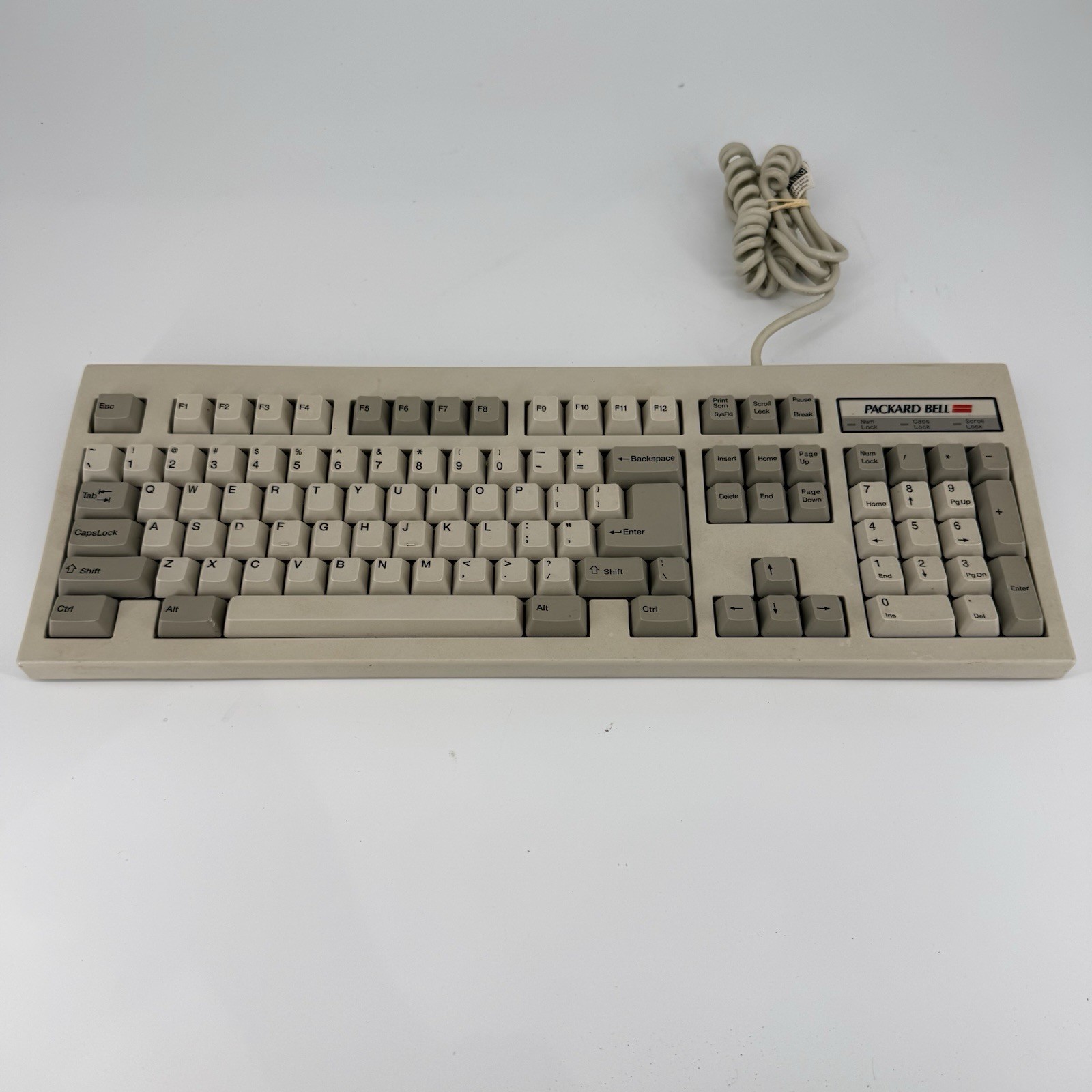 Packard Bell English Keyboard VTG Keyboard 5139 Metal bottom - TESTED WORKING