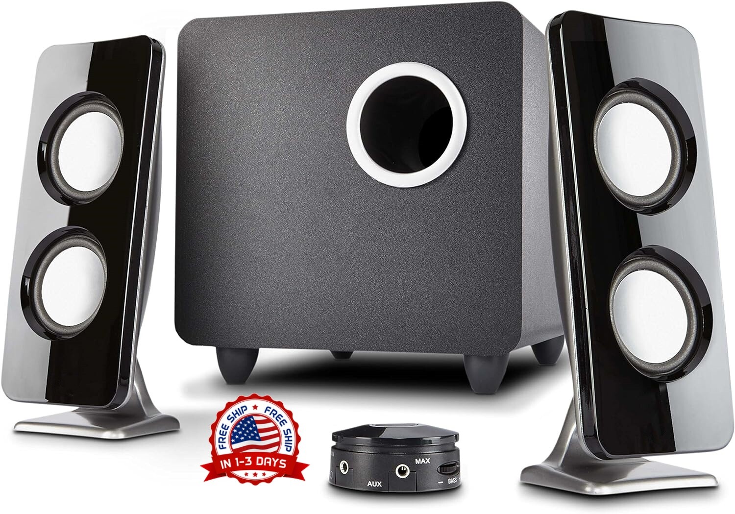 Bocinas Grandes Amplificadas Para Sala Computer TV Laptop Gamer Potentes PC HD