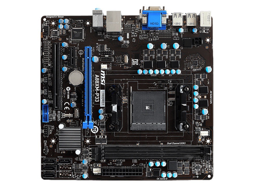 For MSI A88XM-P33 motheboard A88X FM2/2+ 2*DDR3 32G DVI+VGA M-ATX Tested ok