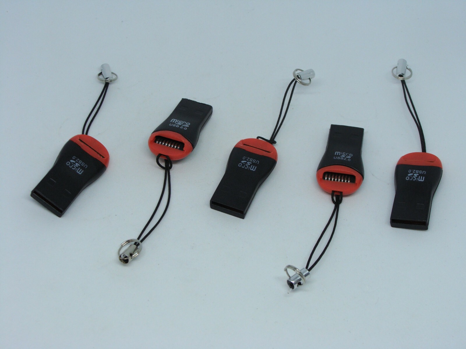 Pack of 5 USB TF T-Flash Micro SD Memory Card Reader Writer High Speed USB 2.0