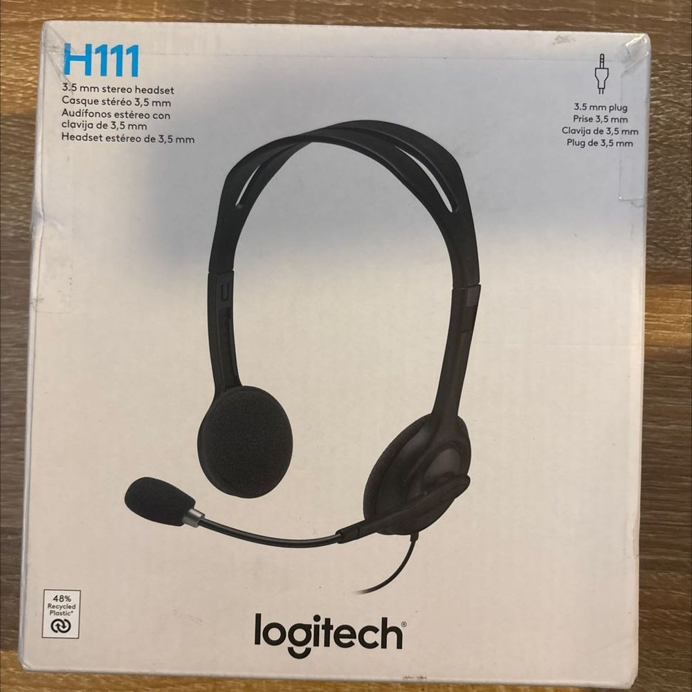 Logitech H111 Black On the Ear Stereo Headset