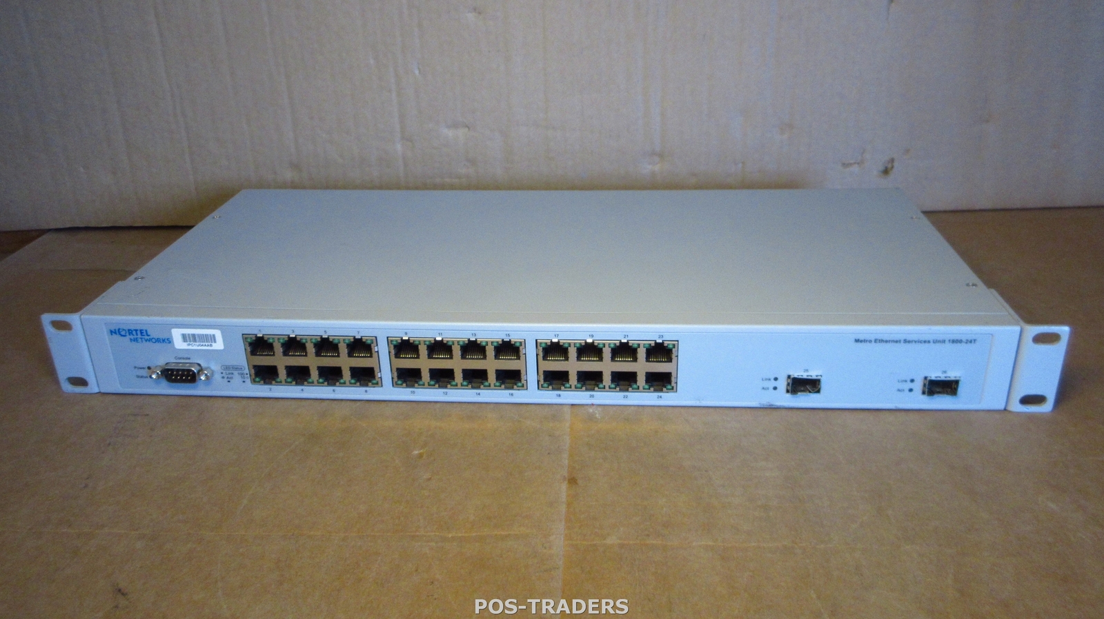 Nortel 1800-24T Metro Ethernet Services Unit 24-Port 10/100 2x SFP + RACK EARS