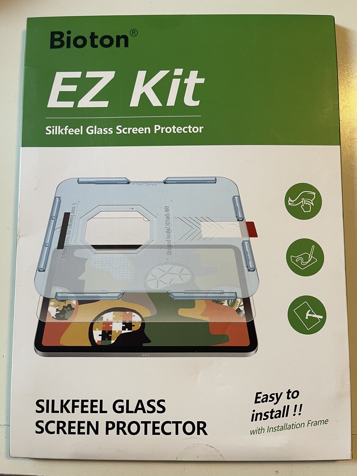 NEW BIOTON Silkfeel Glass Screen Protector for APPLE iPad 7/8/9/10th Gen. 10.2"